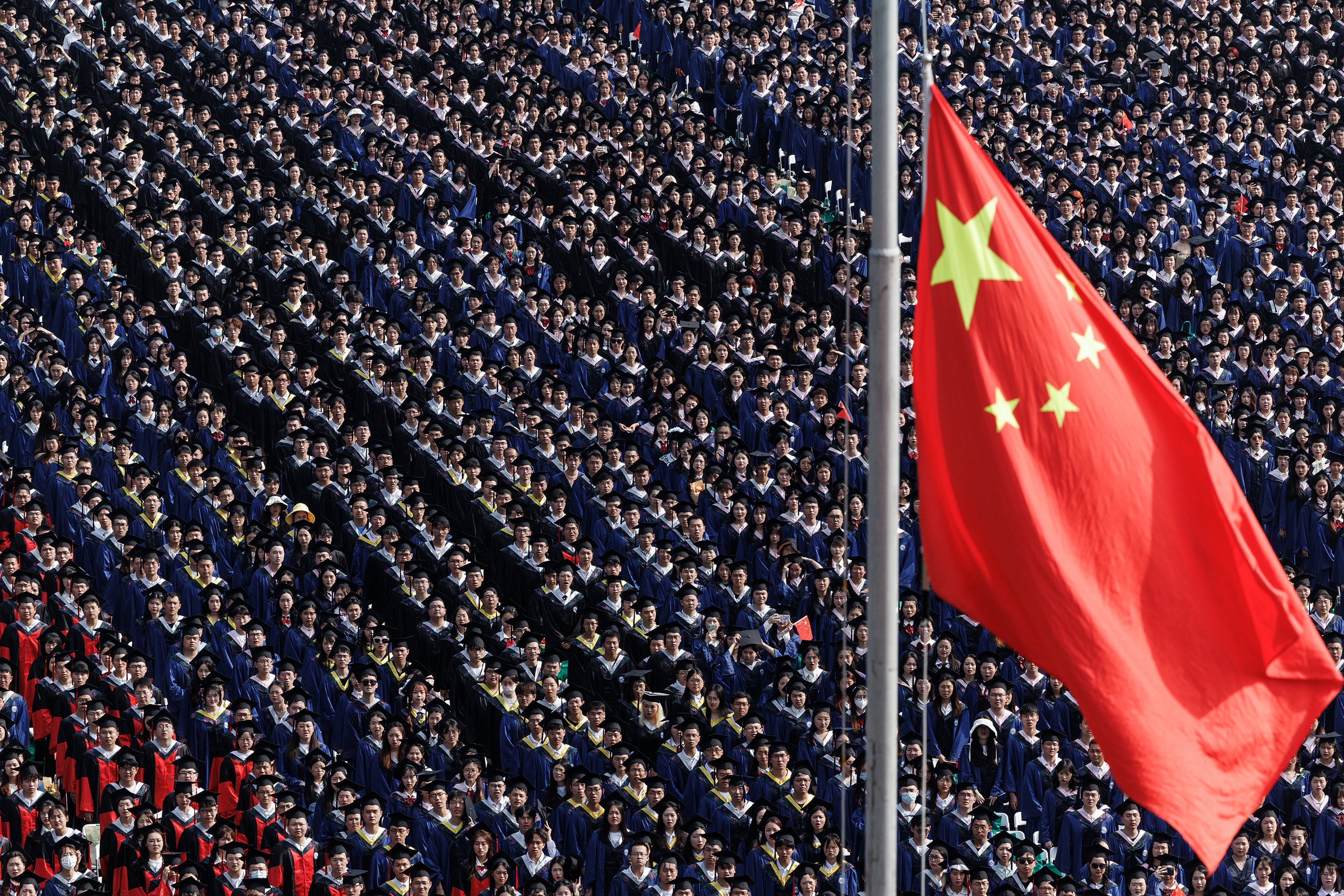 Wuhan University students at its graduation ceremony in 2023. Photo: SOPA Images via ZUMA Press Wire/dpa