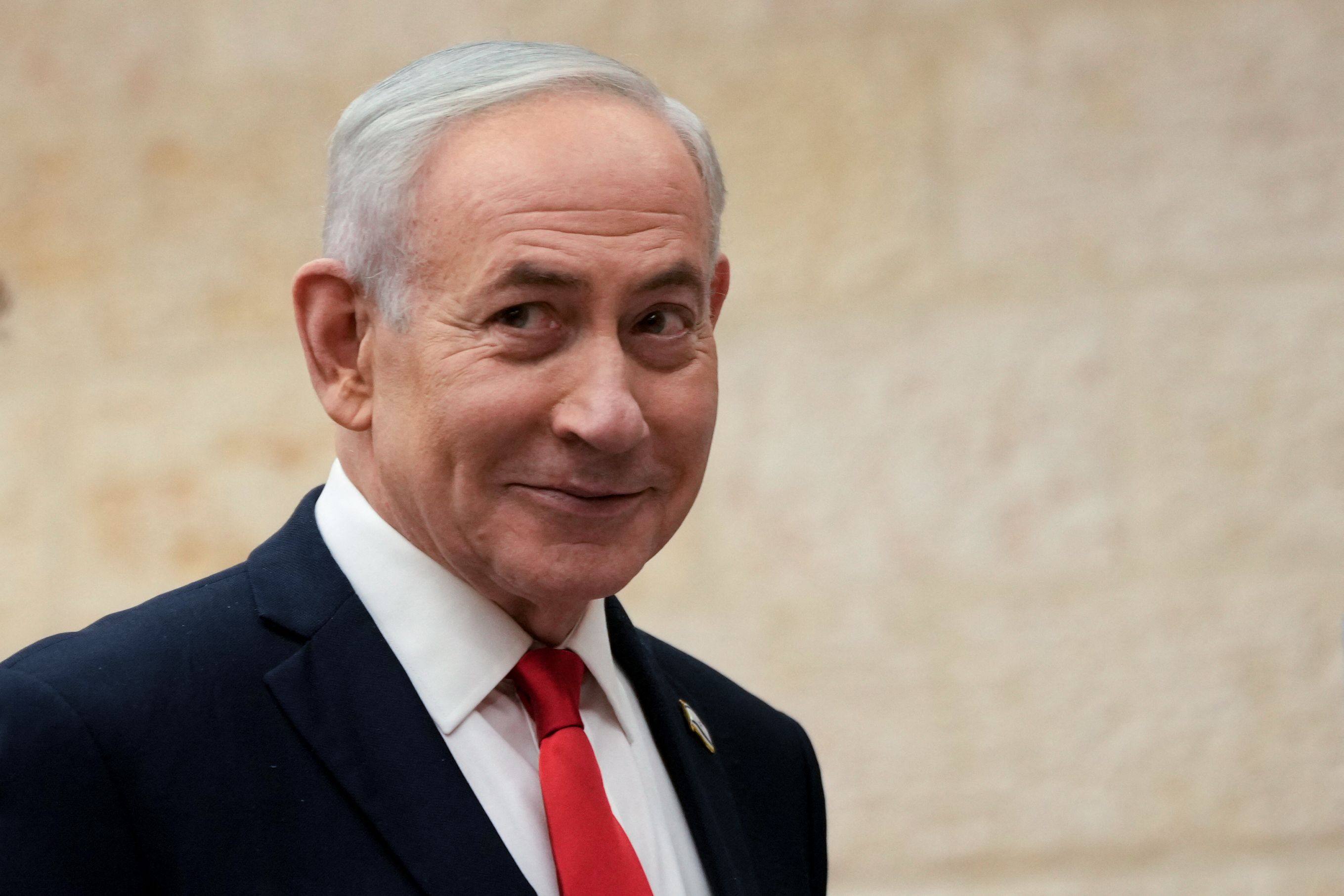 Israeli Prime Minister Benjamin Netanyahu arrives to cast his ballot during primary elections in Jerusalem on Monday ahead of Israel’s general election later this year. Photo: AFP