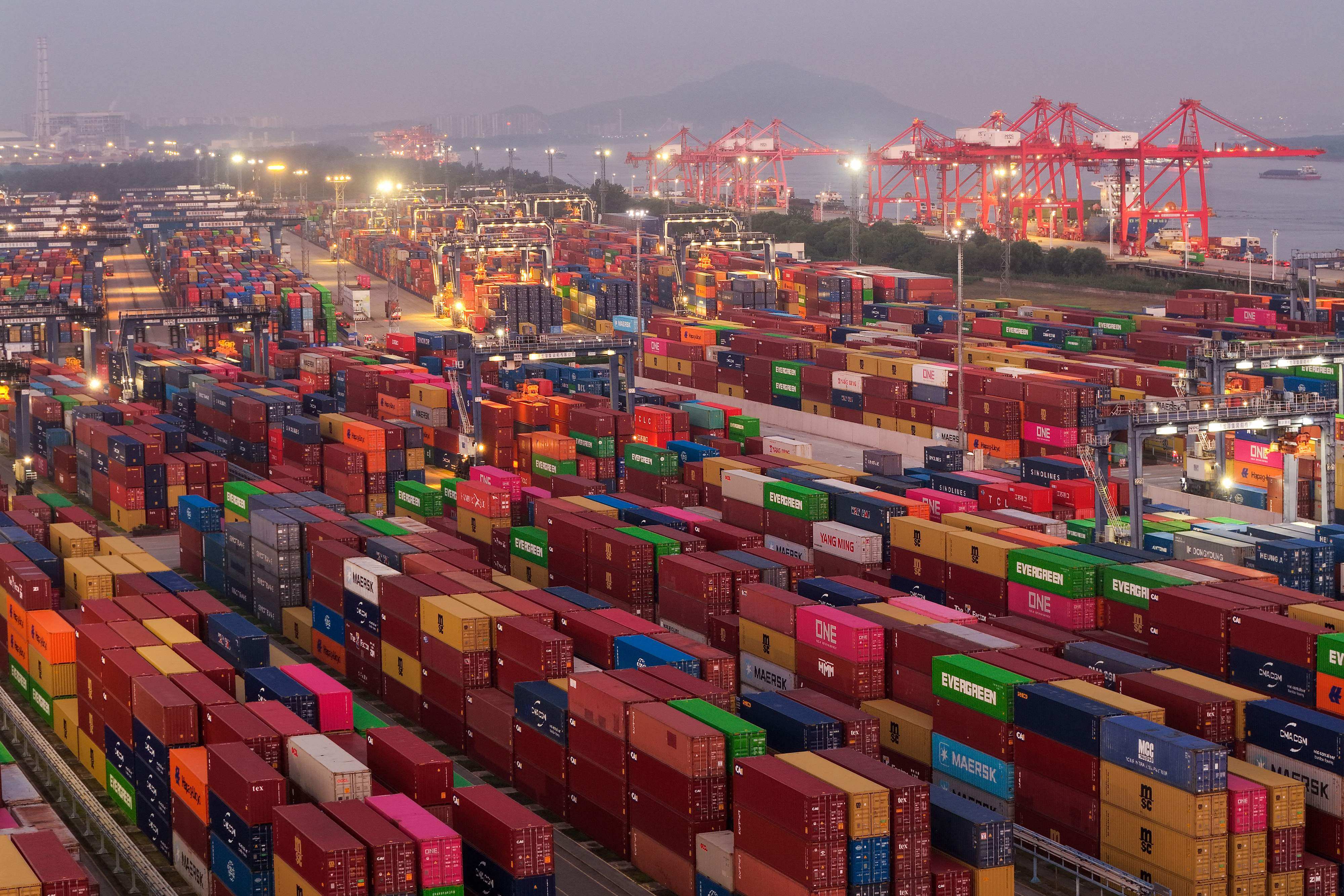 Shipping containers at a port in Nanjing, eastern China. Brussels has set a three-month deadline for a rebalancing of trade ties. Photo: AFP