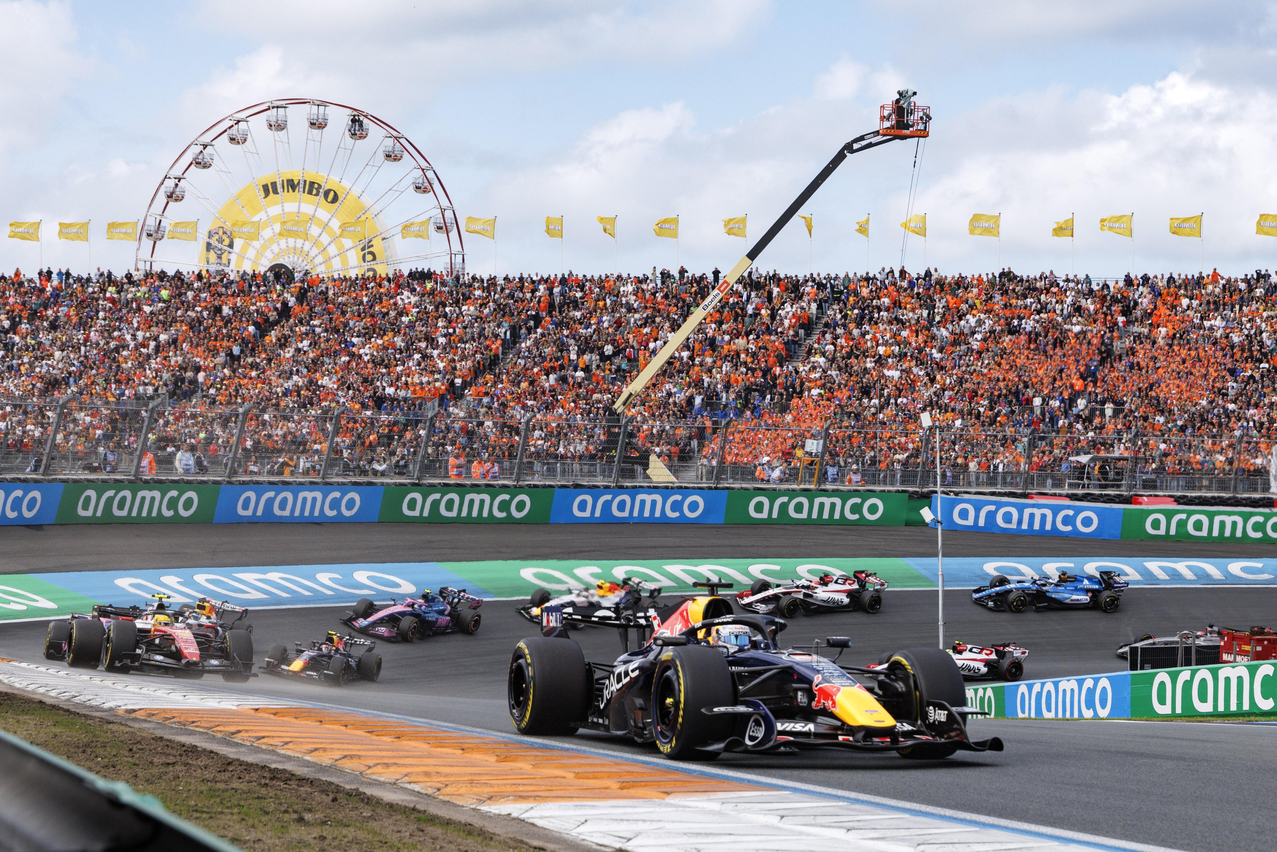 Red Bull driver Max Verstappen is a local hero at the Circuit Zandvoort racetrack in Zandvoort, Netherlands. Photo: EPA