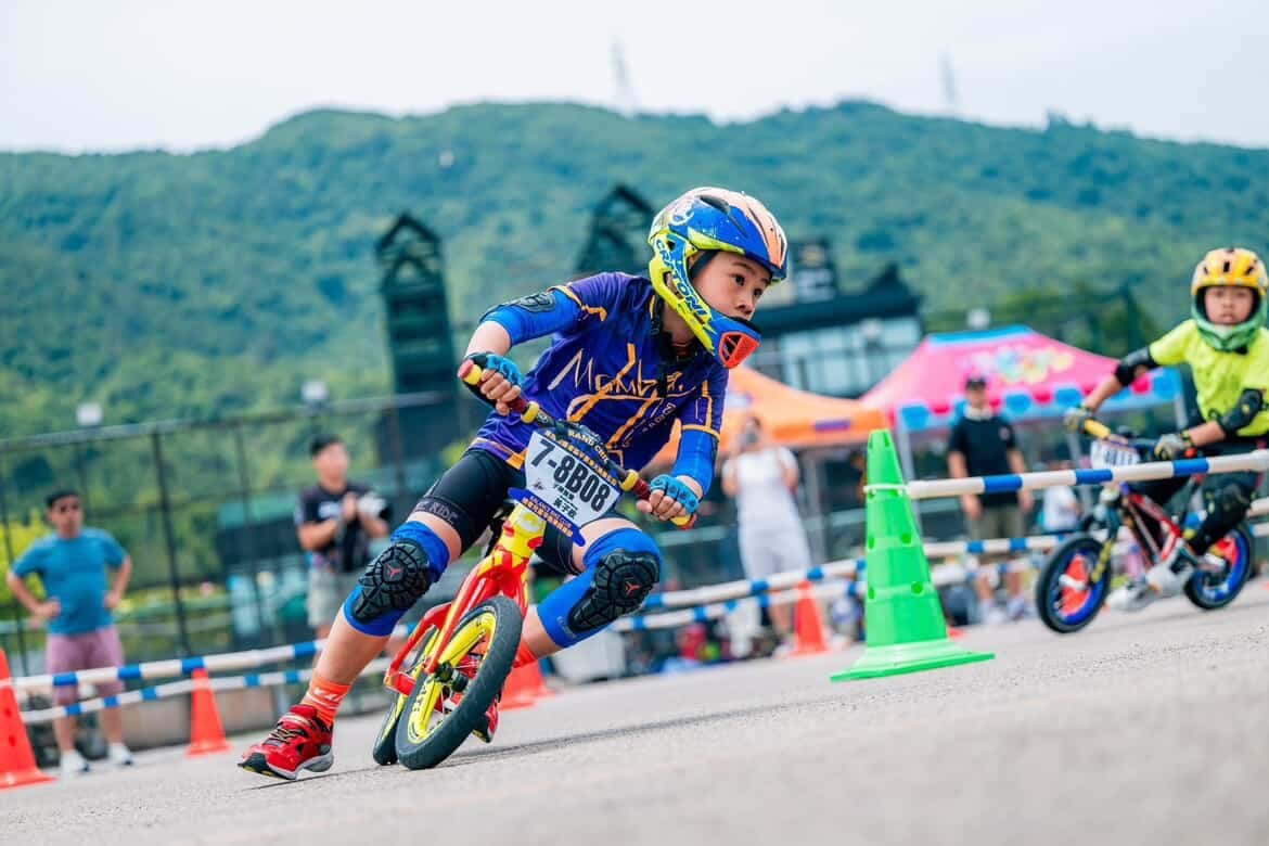 Wong Tsz-ching finished in the top 10 of the eight-year-old category at the King of Runbike World Cup. Photo: Wong Siu-cheong