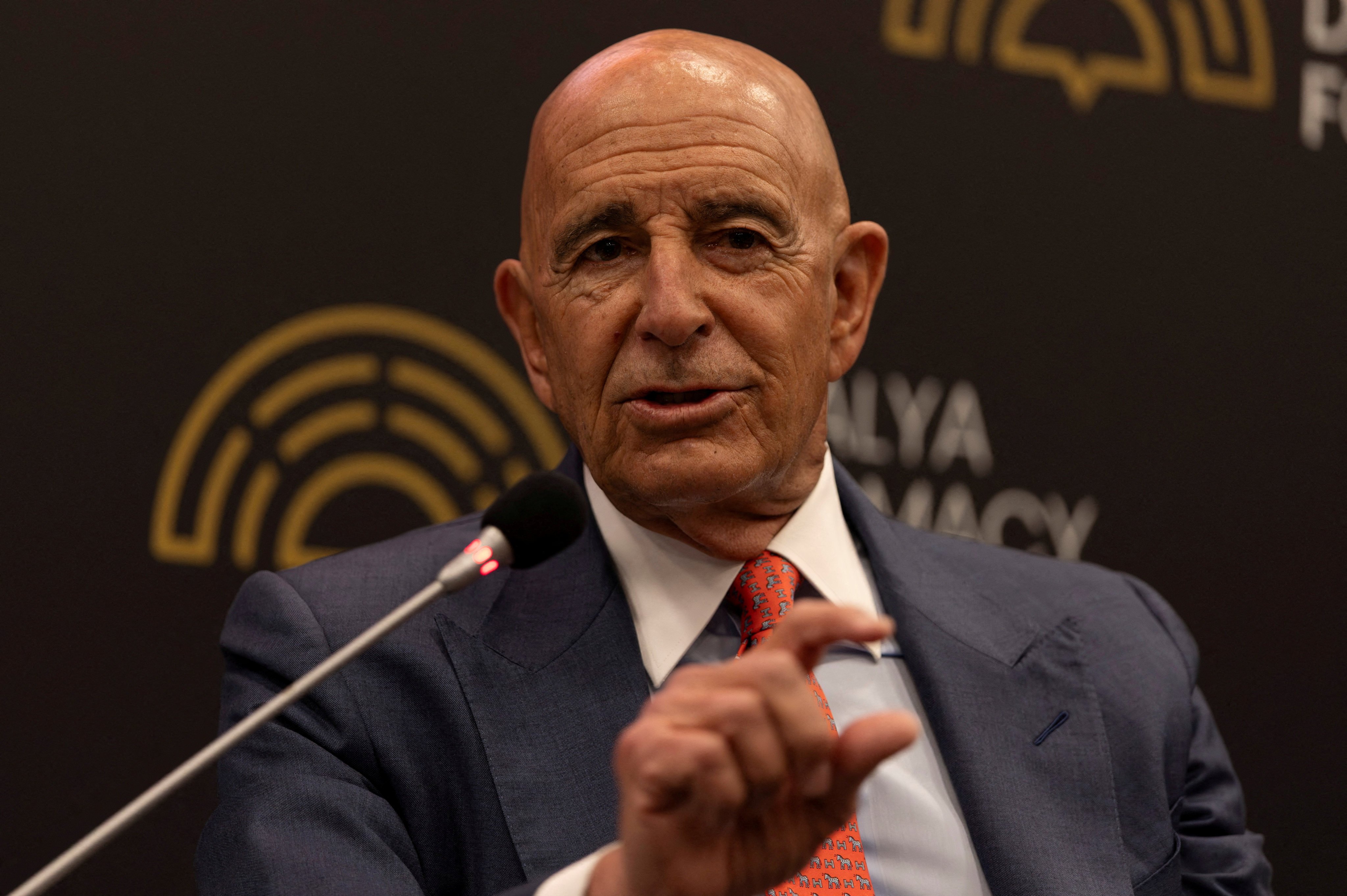 US Special Envoy for Syria Tom Barrack in Antalya, Turkey in April. Photo: Reuters