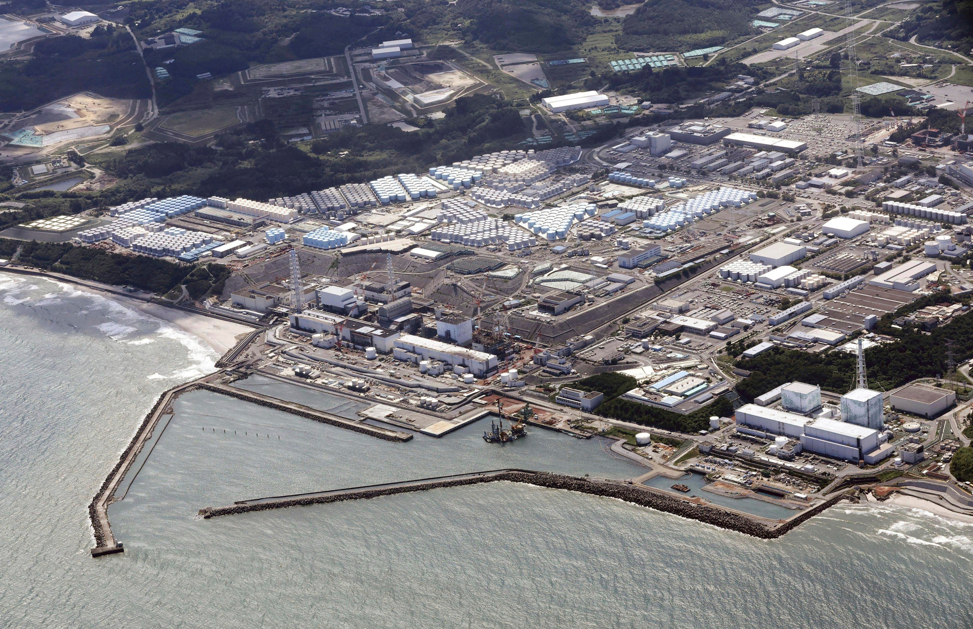 The Fukushima Daiichi nuclear power plant in Okuma, northeastern Japan. Photo: Kyodo News via AP