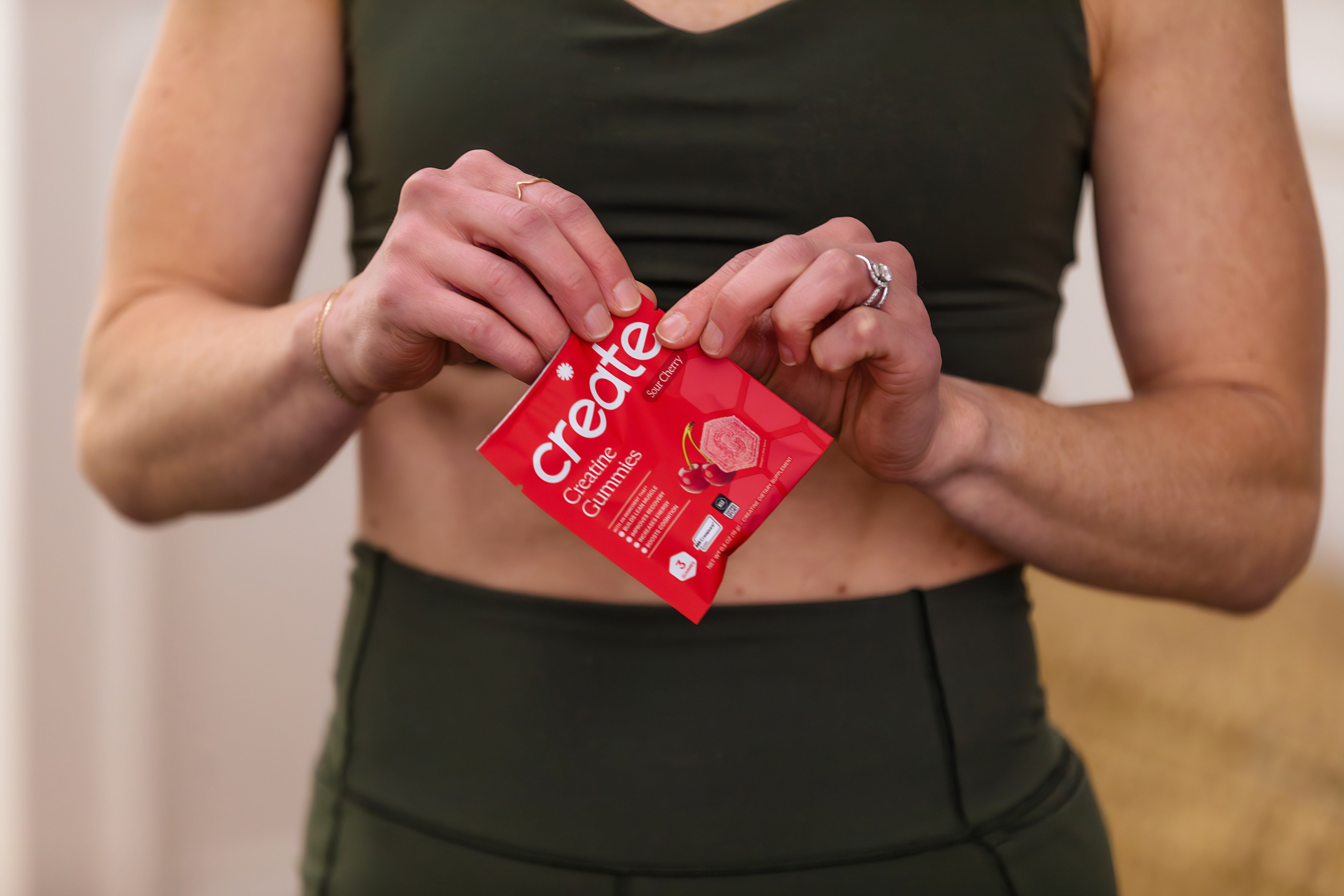 Creatine gummies from Create – just one example of how brands are tailoring the supplement for women. Photo: Handout