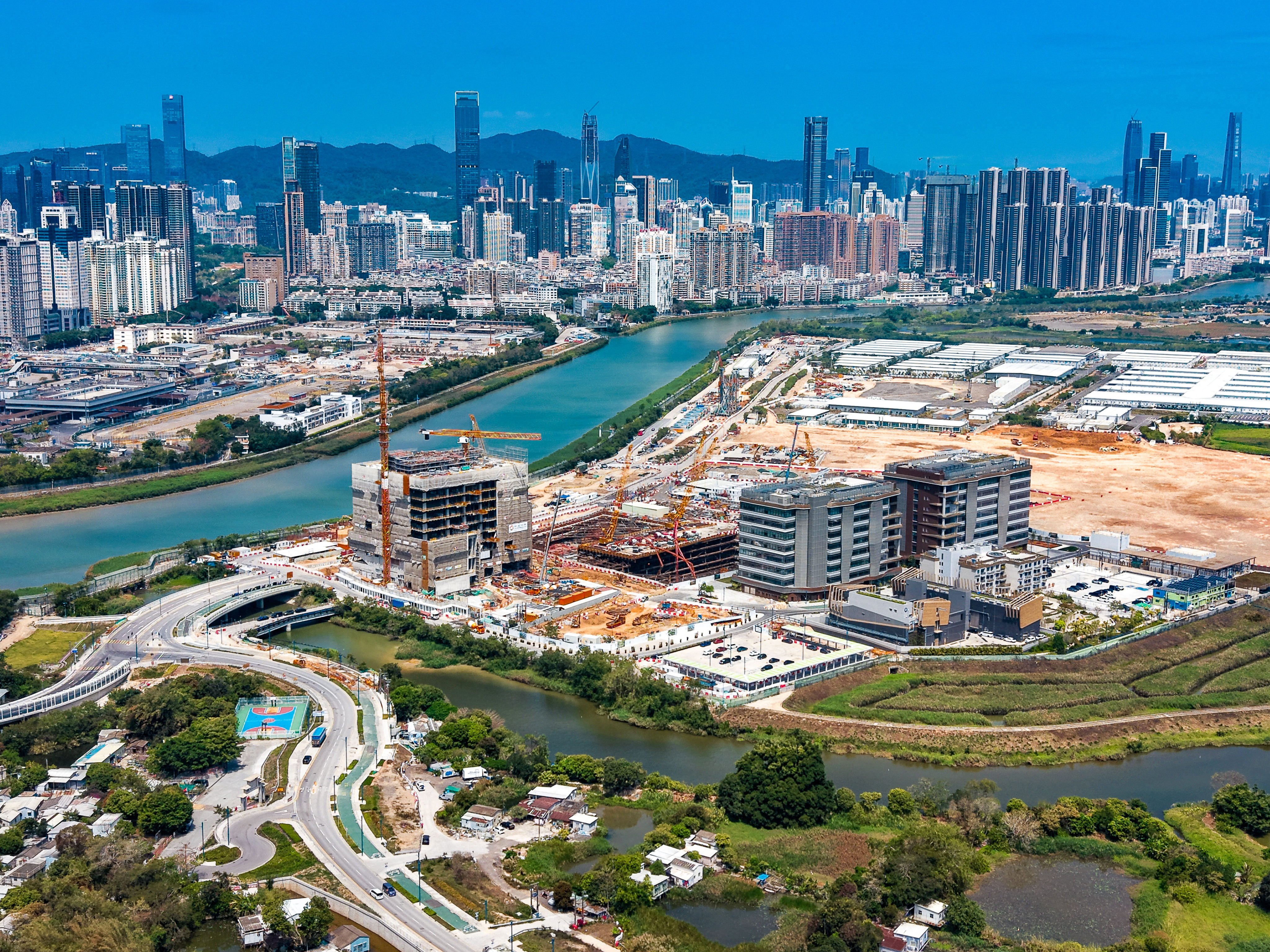 The Hong Kong-Shenzhen Innovation and Technology Park in Lok Ma Chau. Photo: Eugene Lee