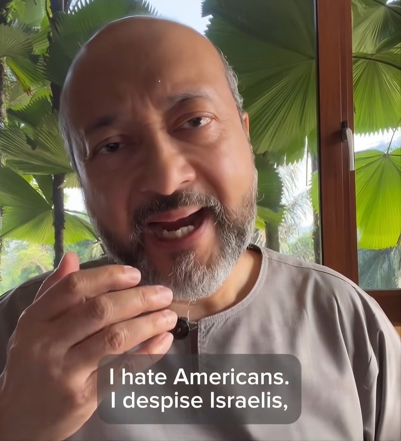 Malaysian politician Mukhriz Mahathir in a still from a video in which he said he “hates Americans, all of them”. Photo: Facebook/MukhrizMahathirFC