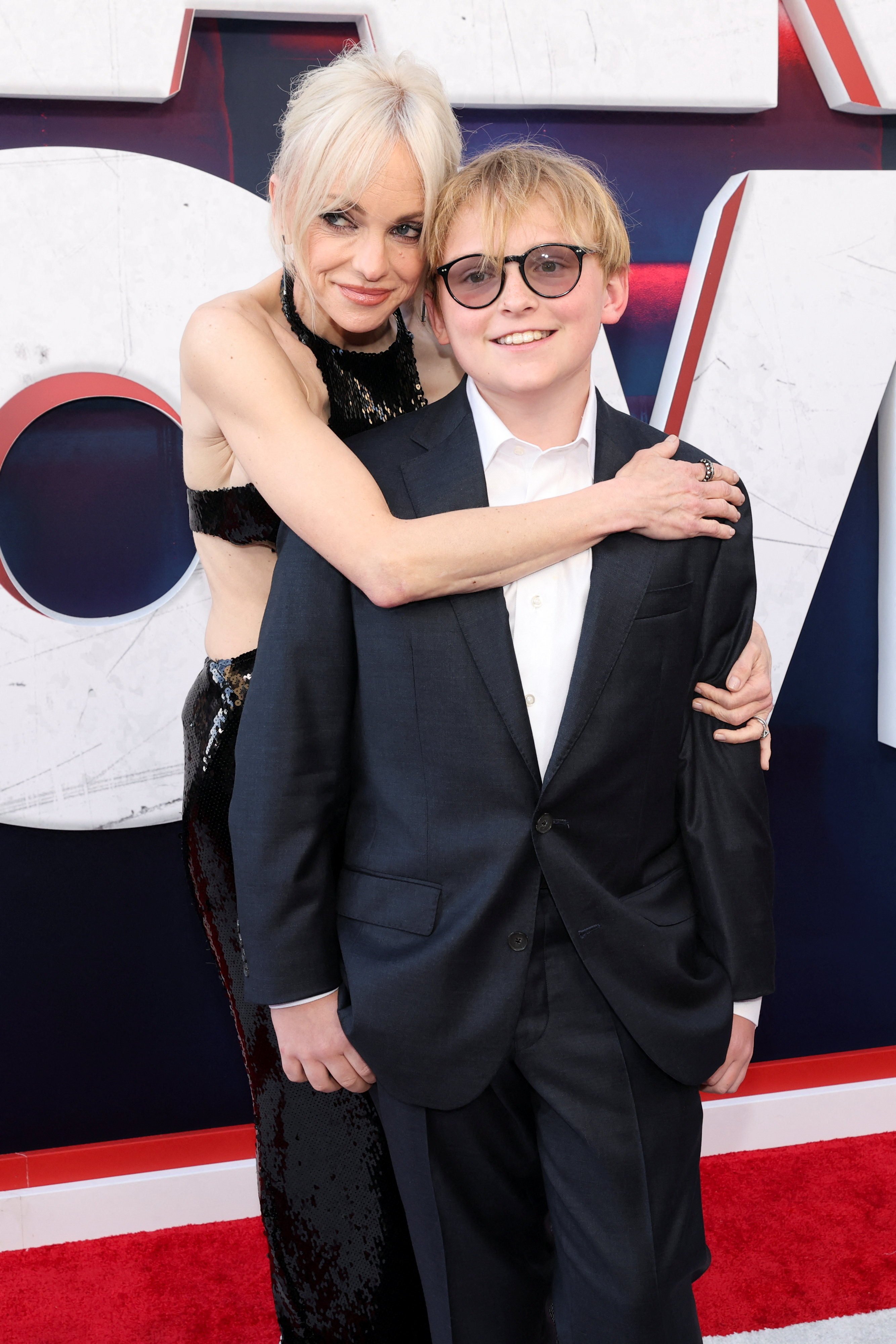 Anna Faris and her son Jack Pratt at the Los Angeles world premiere of the new Scary Movie in June. Photo: Reuters