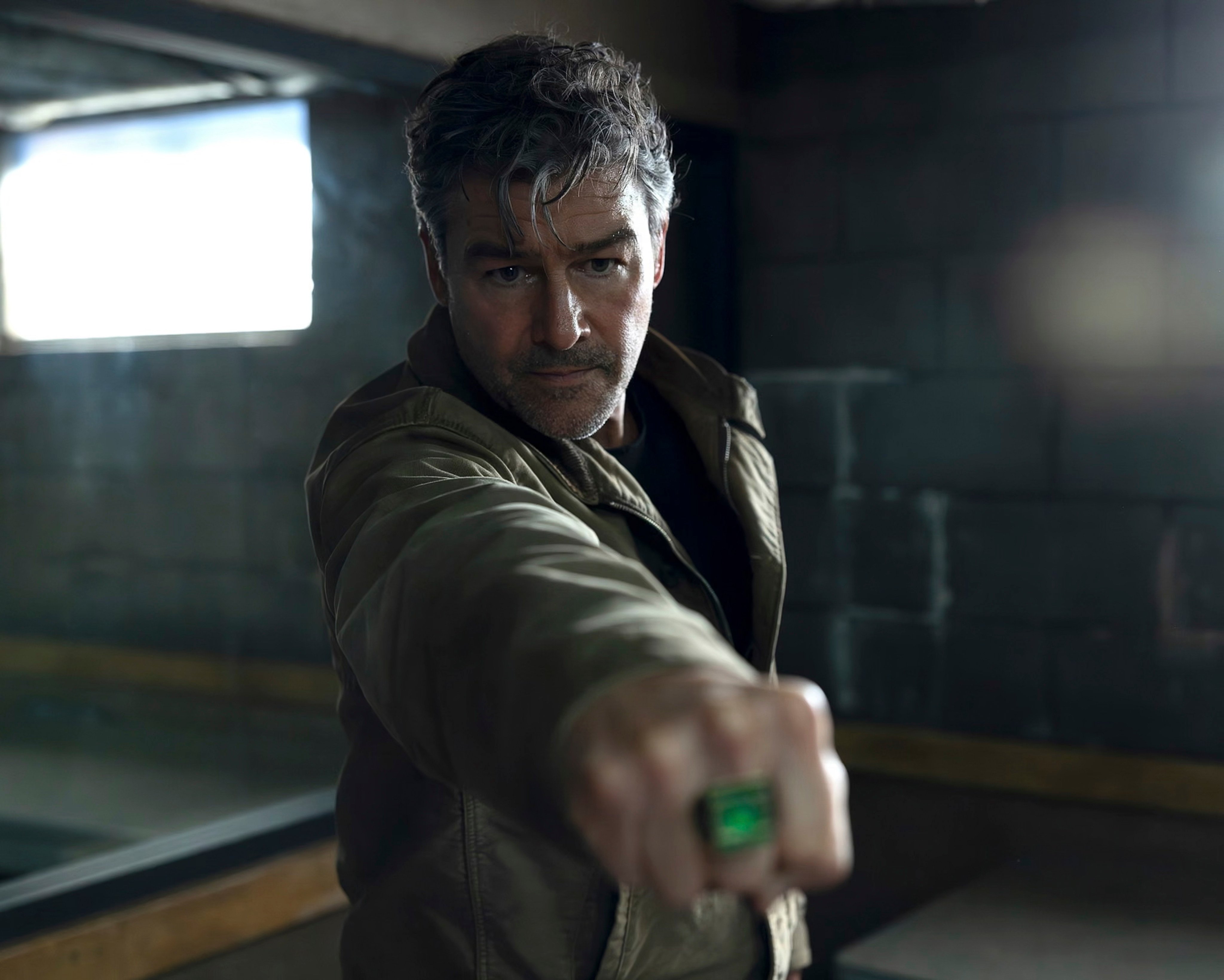 Kyle Chandler in a still from Lanterns (2026). The actor enjoyed playing a grouchy, older version of the DC Comics superhero. Photo: HBO Max