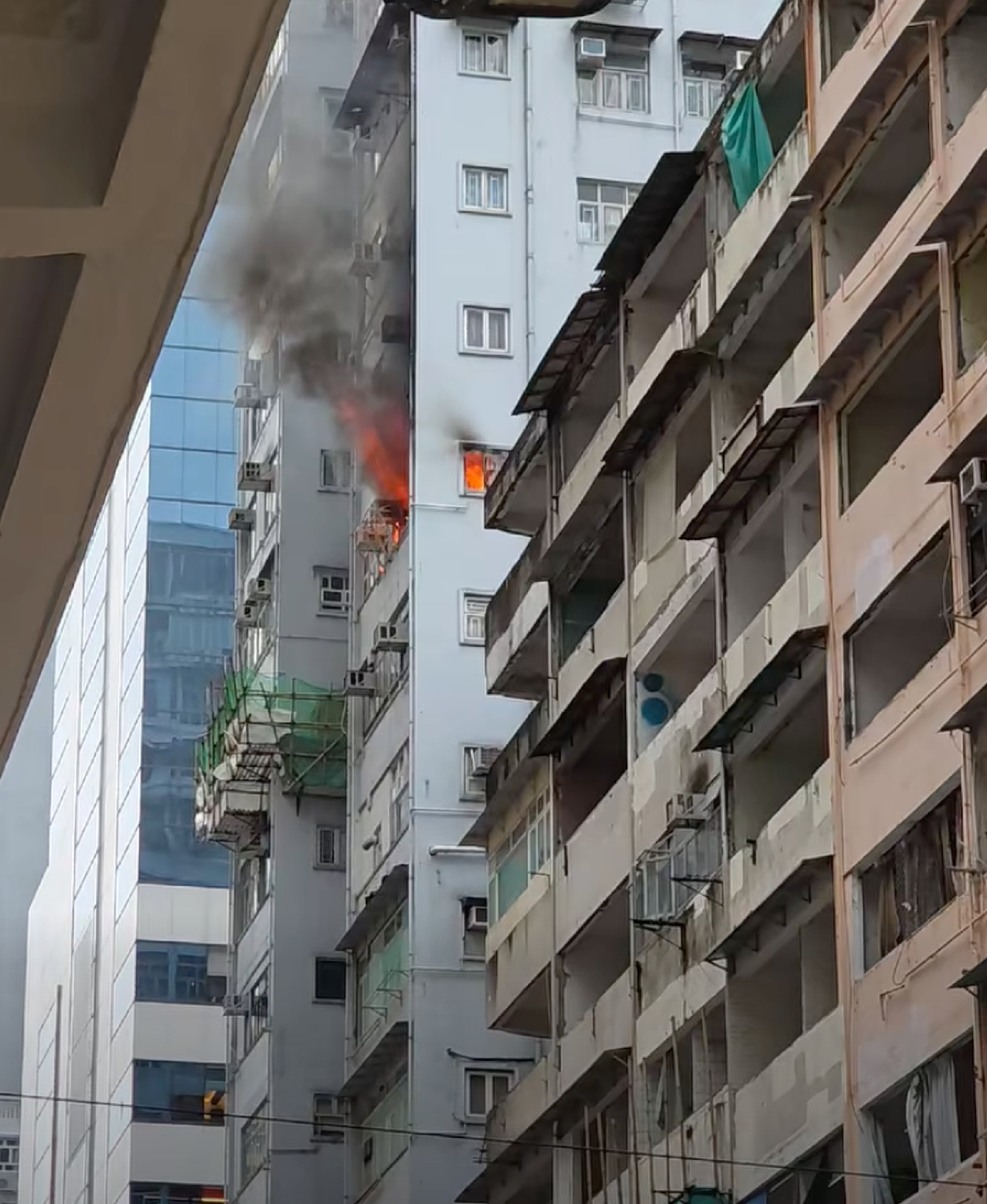 Police said the fire was extinguished by 11.27am. Photo: Handout