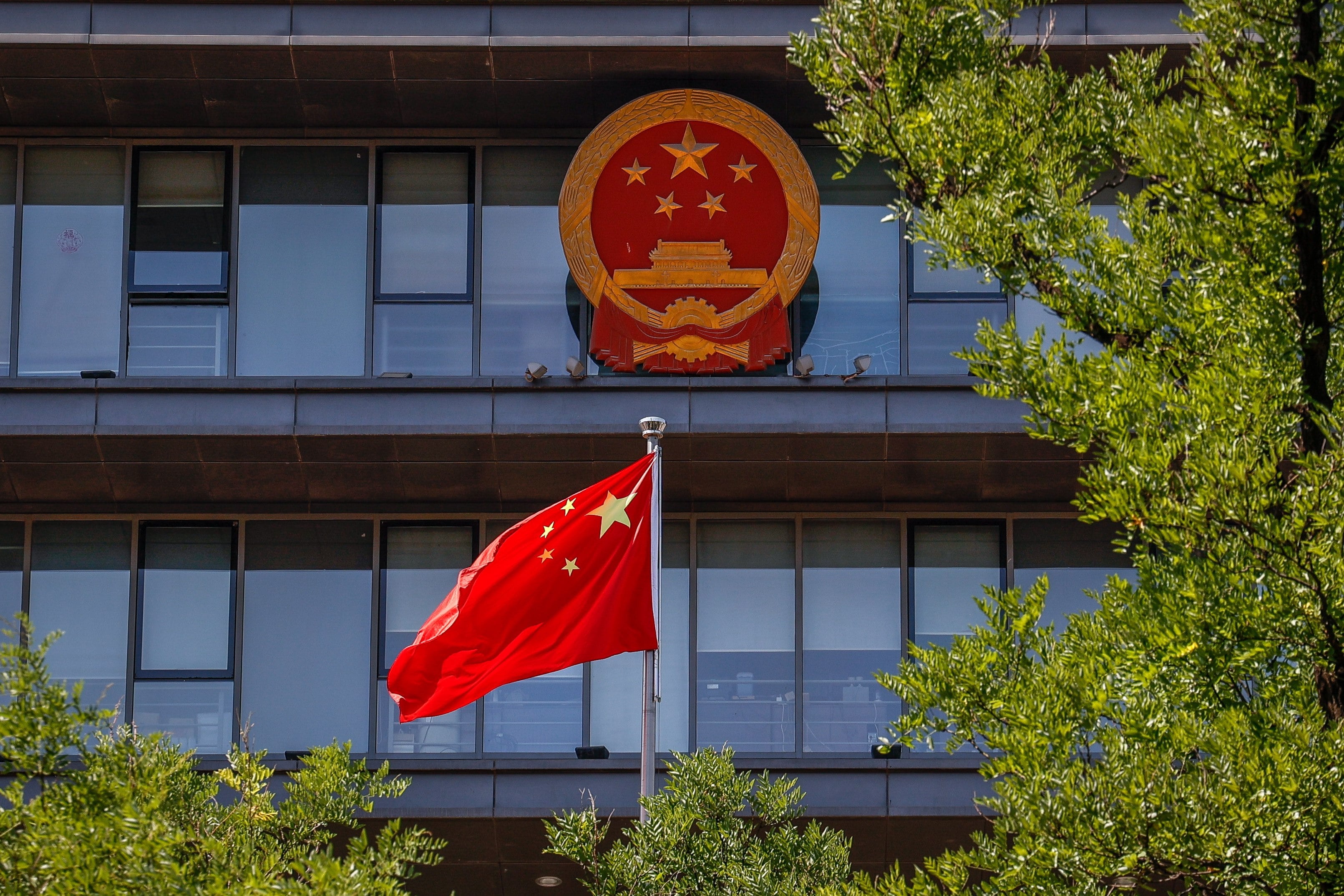 China’s flag flutters outside a building in Beijing, China, June 2, 2022. Photo: EPA-EFE