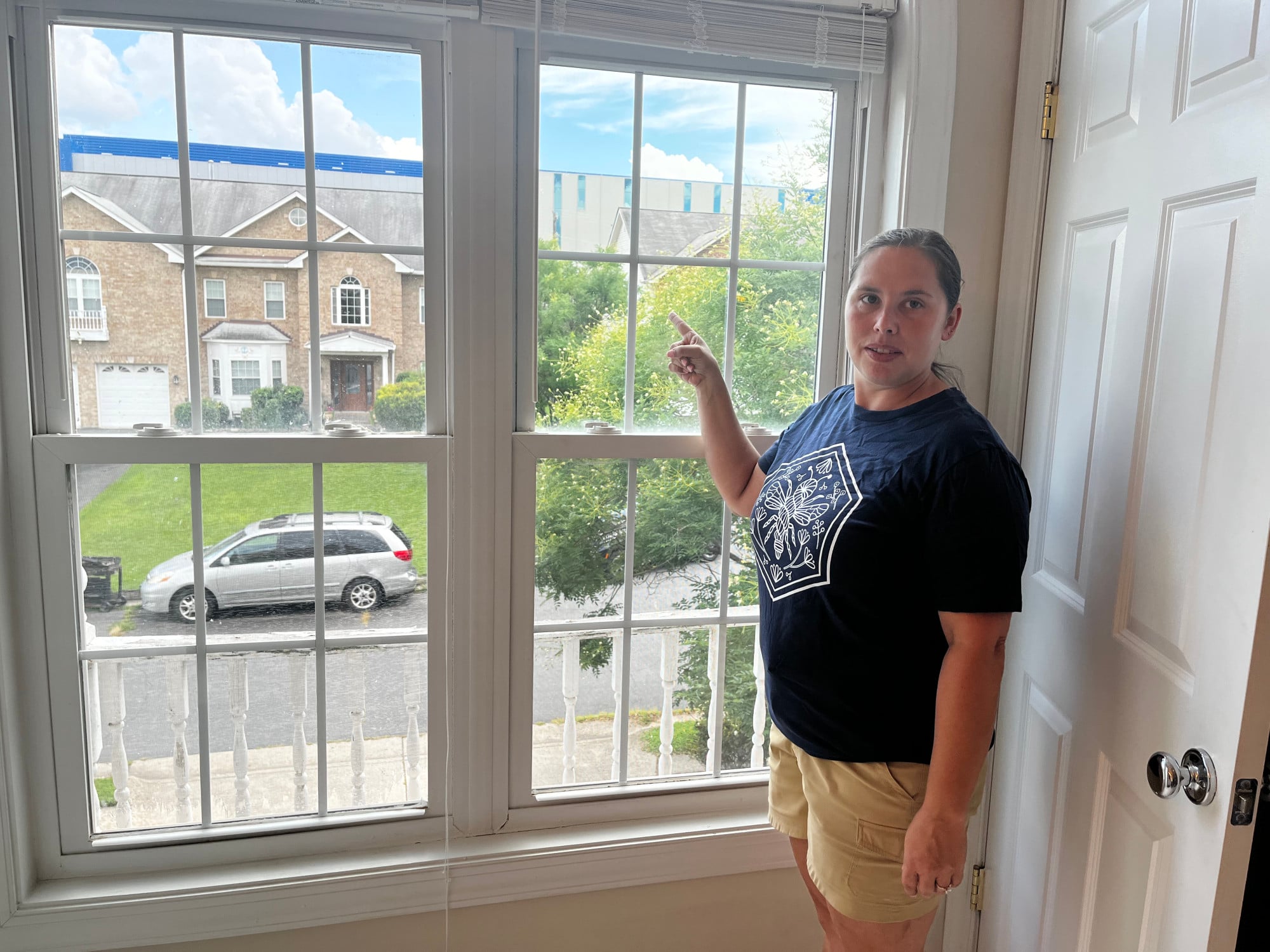 Lindsay Shaw’s home sits across from the data centre in Sterling, northern Virginia. Photo: Vincent Chow Lindsay Shaw’s home sits across from the data centre in Sterling, northern Virginia. Photo: Vincent Chow