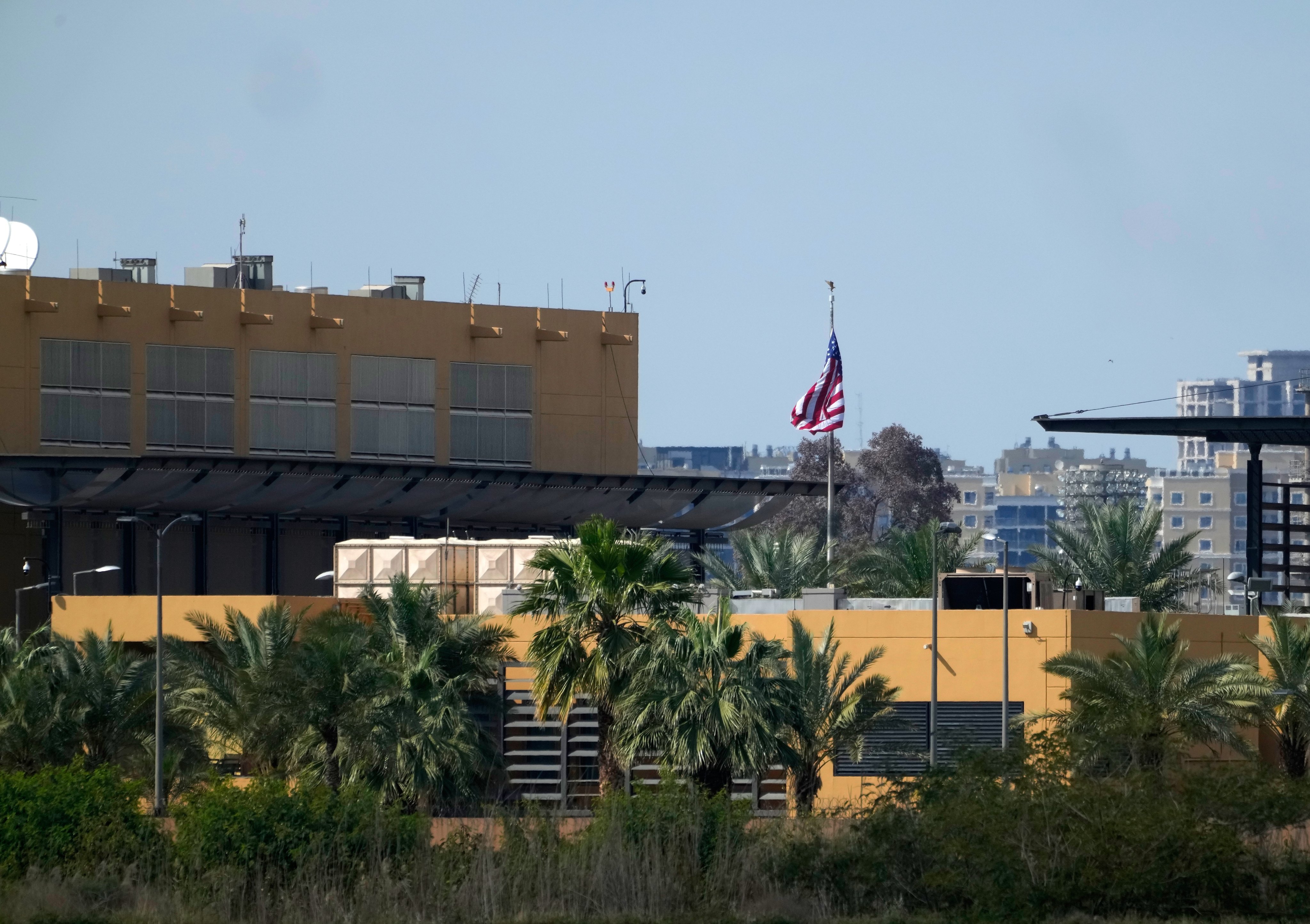 The US embassy in the Green Zone of Baghdad, Iraq. Photo: EPA