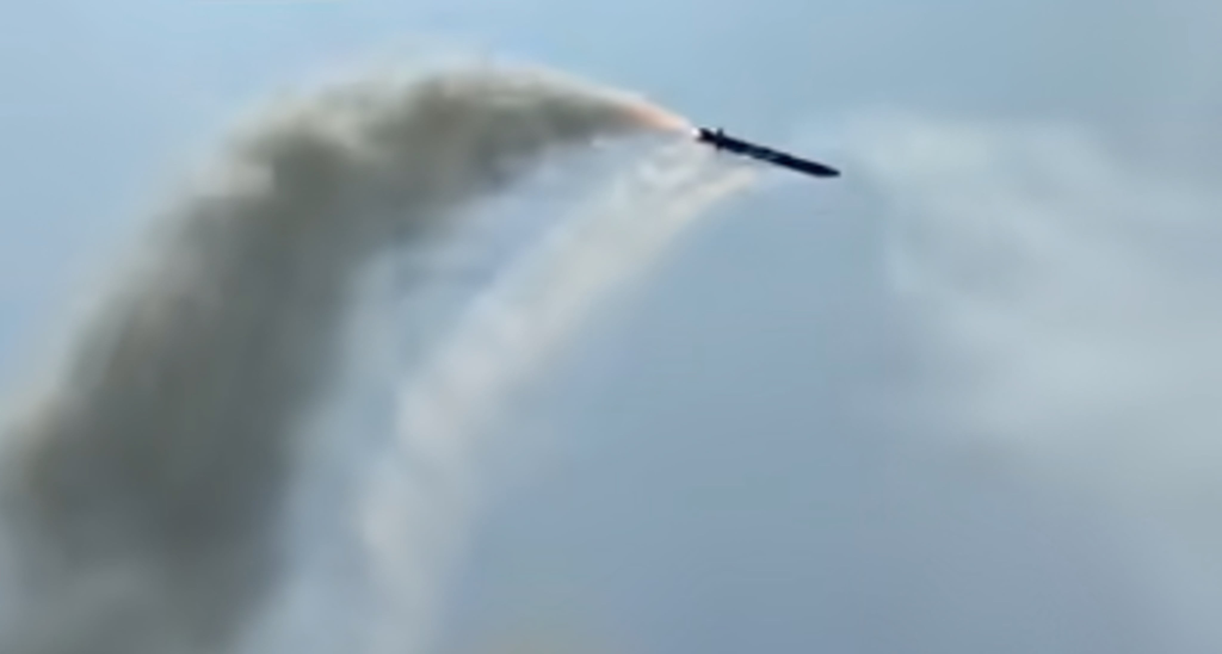Experts say China has tested a variant of the YJ-18A anti-ship cruise missile with a black stealth coating that will improve the penetration of the ship-launched missile. Photo: CCTV