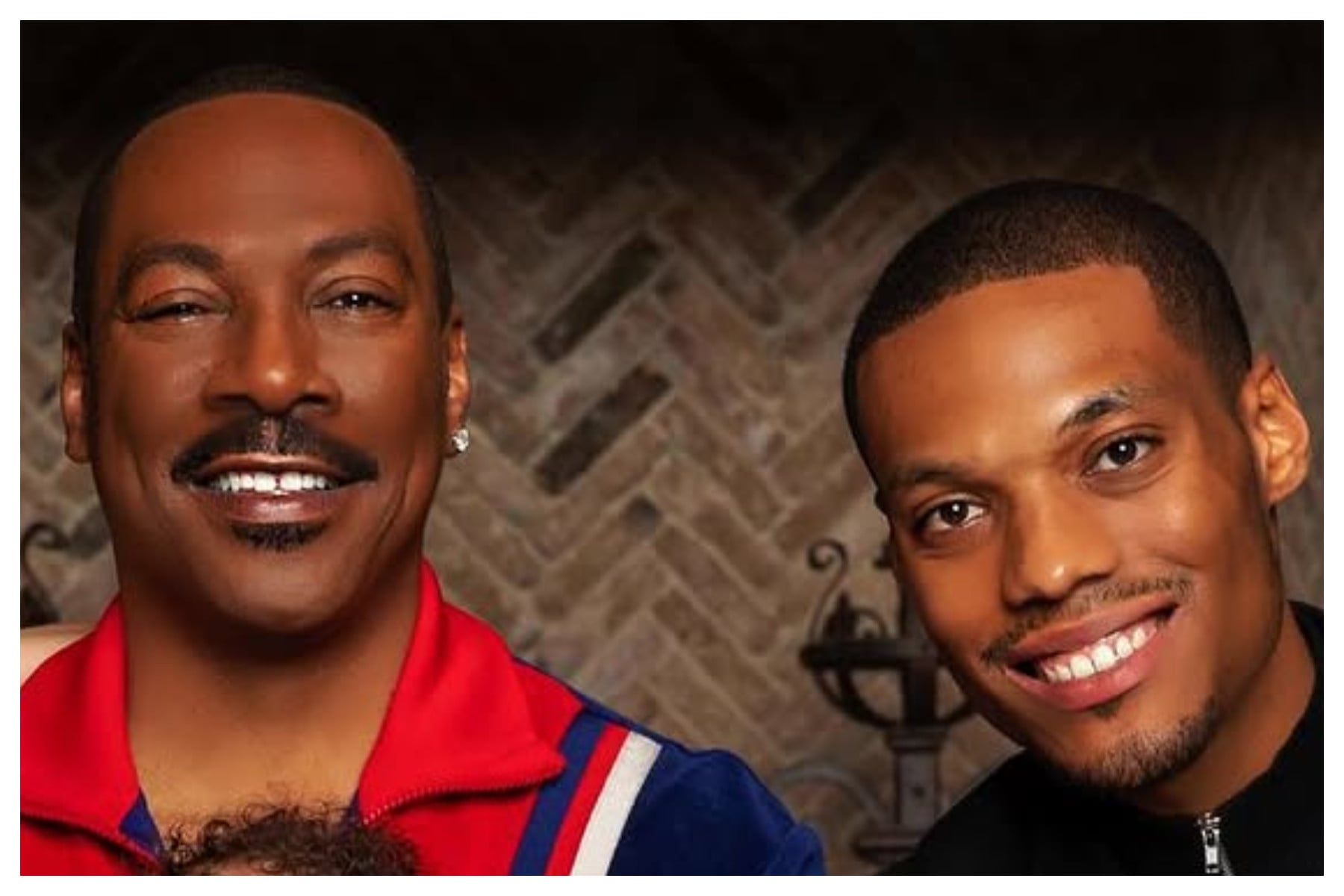 Myles Murphy (left), son of American comedy icon Eddie Murphy, has been performing stand-up for less than a year. Photo: @carly.olivia/Instagram