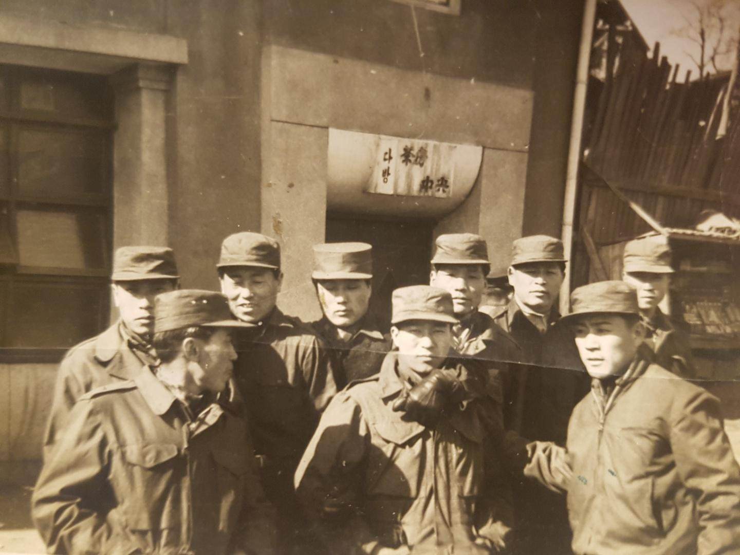 South Korean operatives trained for covert missions to North Korea pose in front of a cafe in Incheon in 1954. Photo: Korea Times