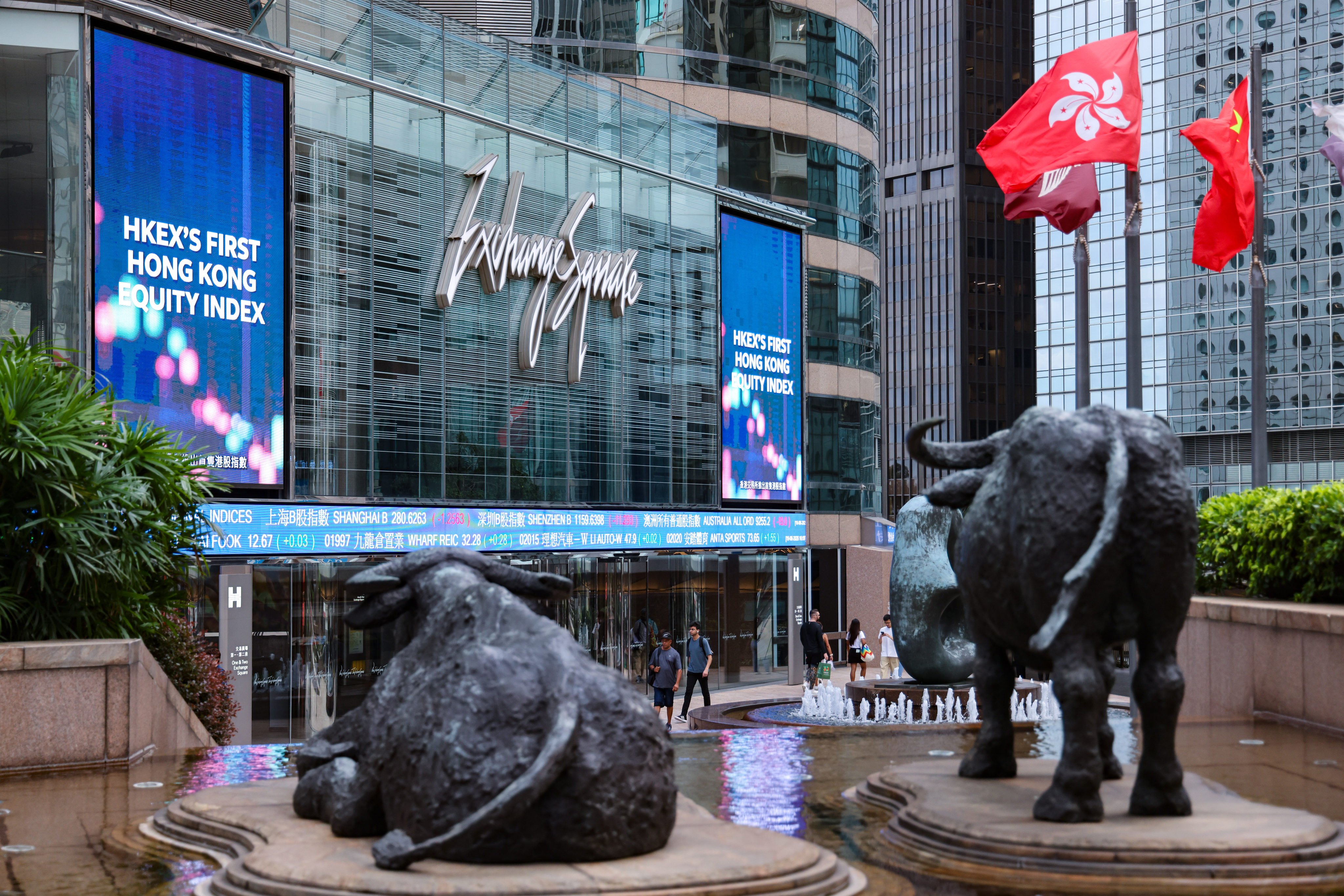 Exchange Square in Central, where the Hong Kong Exchanges and Clearing is located. Photo: Nora Tam