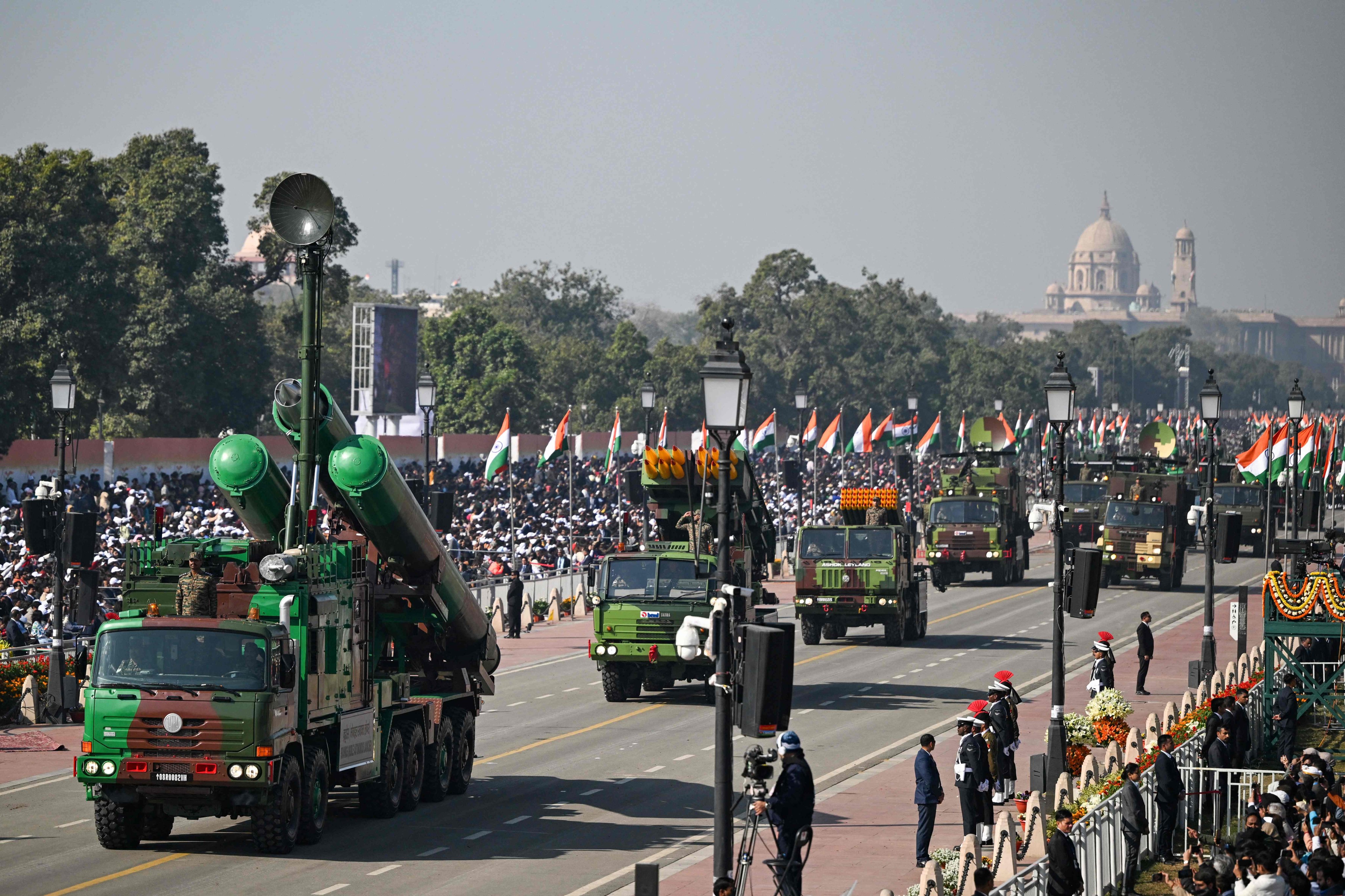 India’s BrahMos missile system on show during its Republic Day parade in New Delhi last year. Photo: AFP