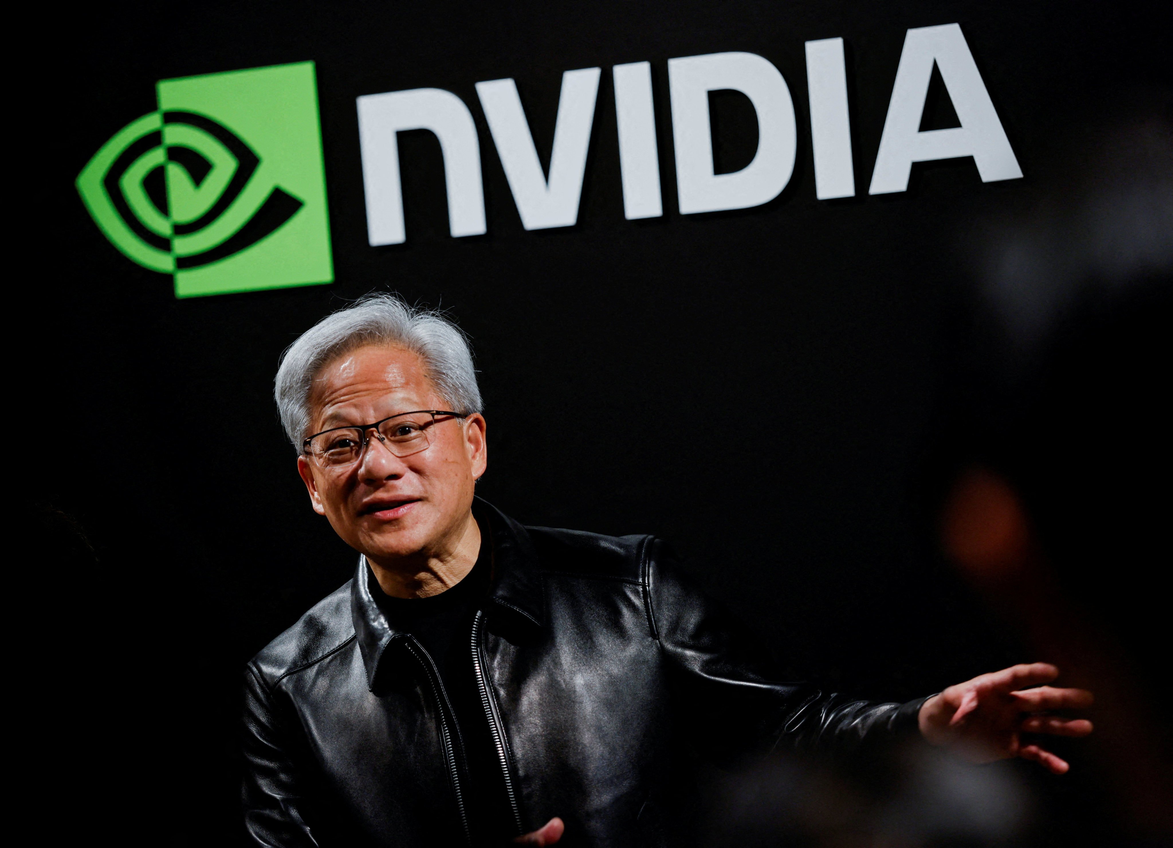 Nvidia CEO Jensen Huang in Tokyo last month. Photo: Reuters