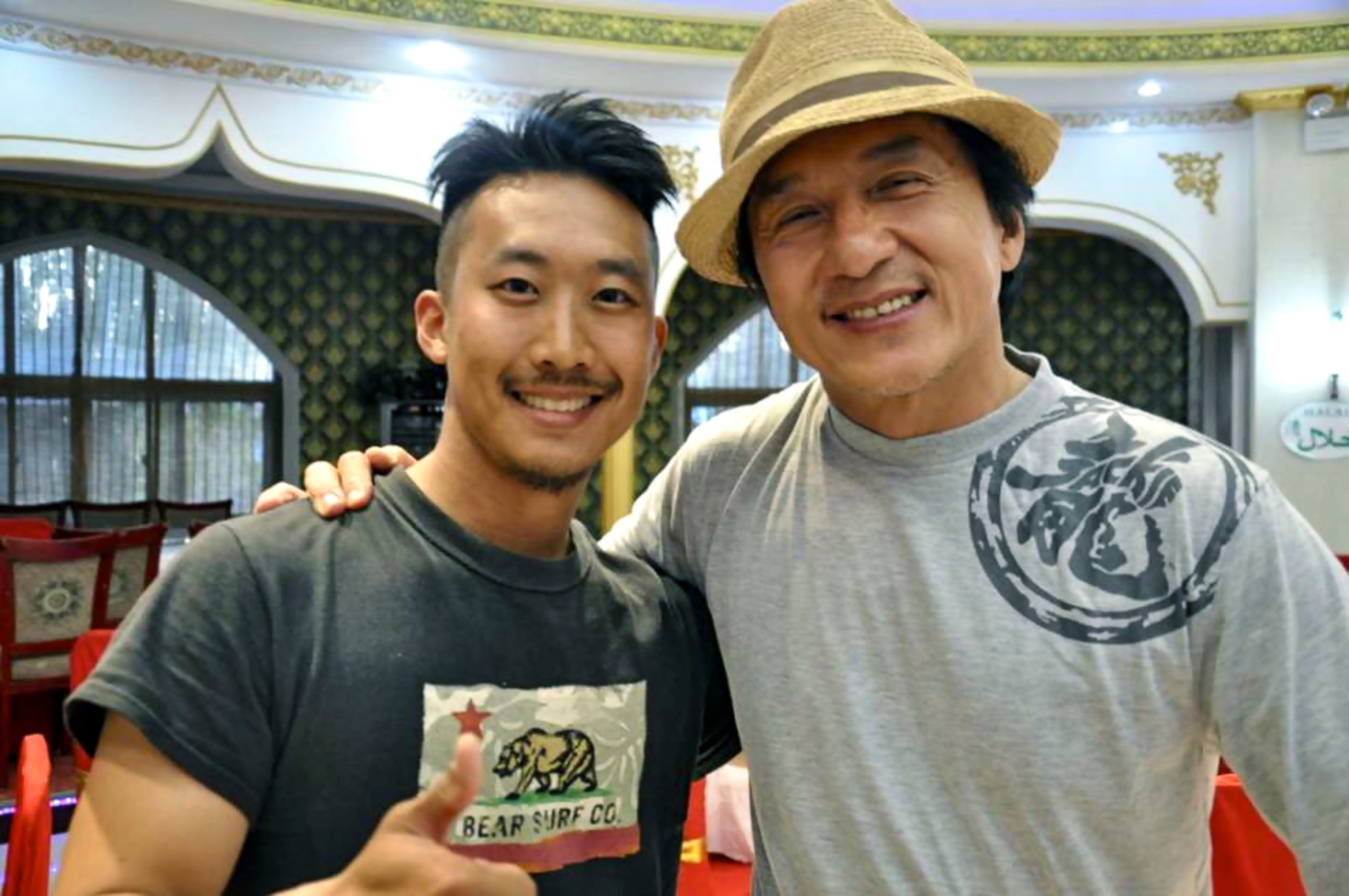 Martial arts choreographer, actor and stuntman Alfred Hsing (left) worked as a member of Jackie Chan’s stunt team on the 2015 historical epic Dragon Blade. The California-raised wushu expert has also shared the screen with some of the world’s biggest movie stars, from Michelle Yeoh to Jet Li. Photo: Courtesy of Alfred Hsing