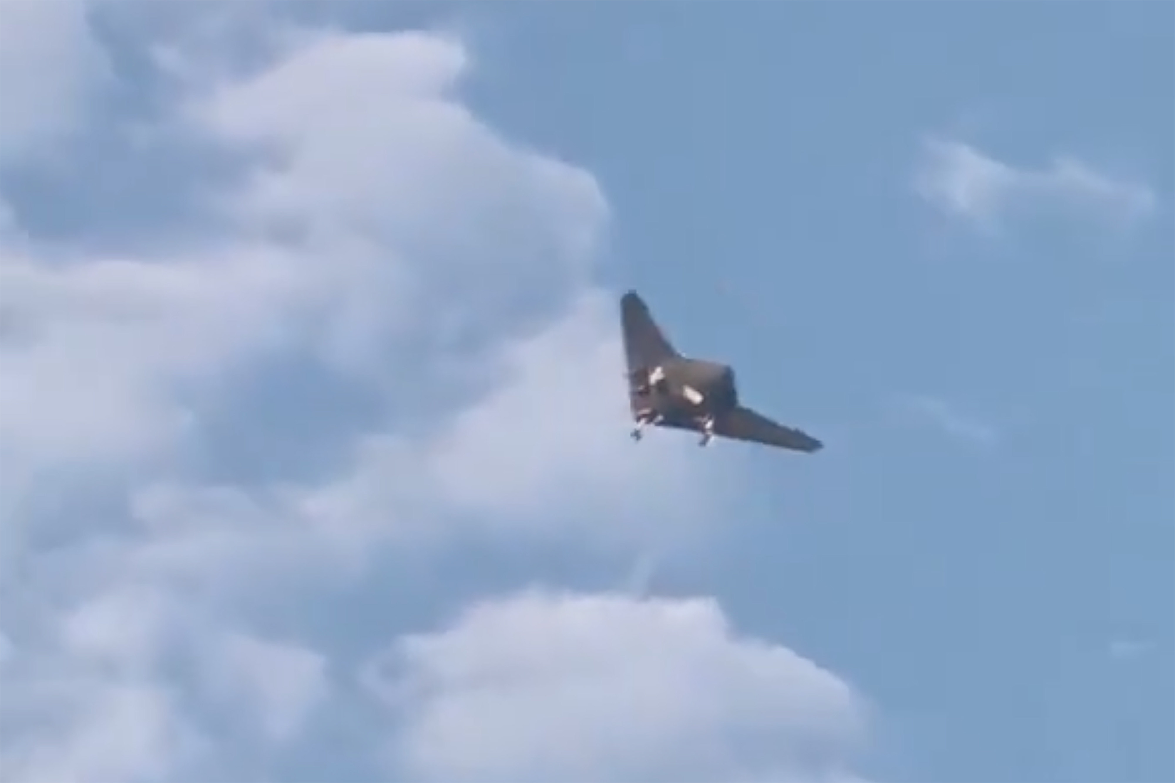 China’s stealth attack drone GJ-21 has been spotted carrying out flight tests this month over Huludao in Liaoning province. Photo: Weibo