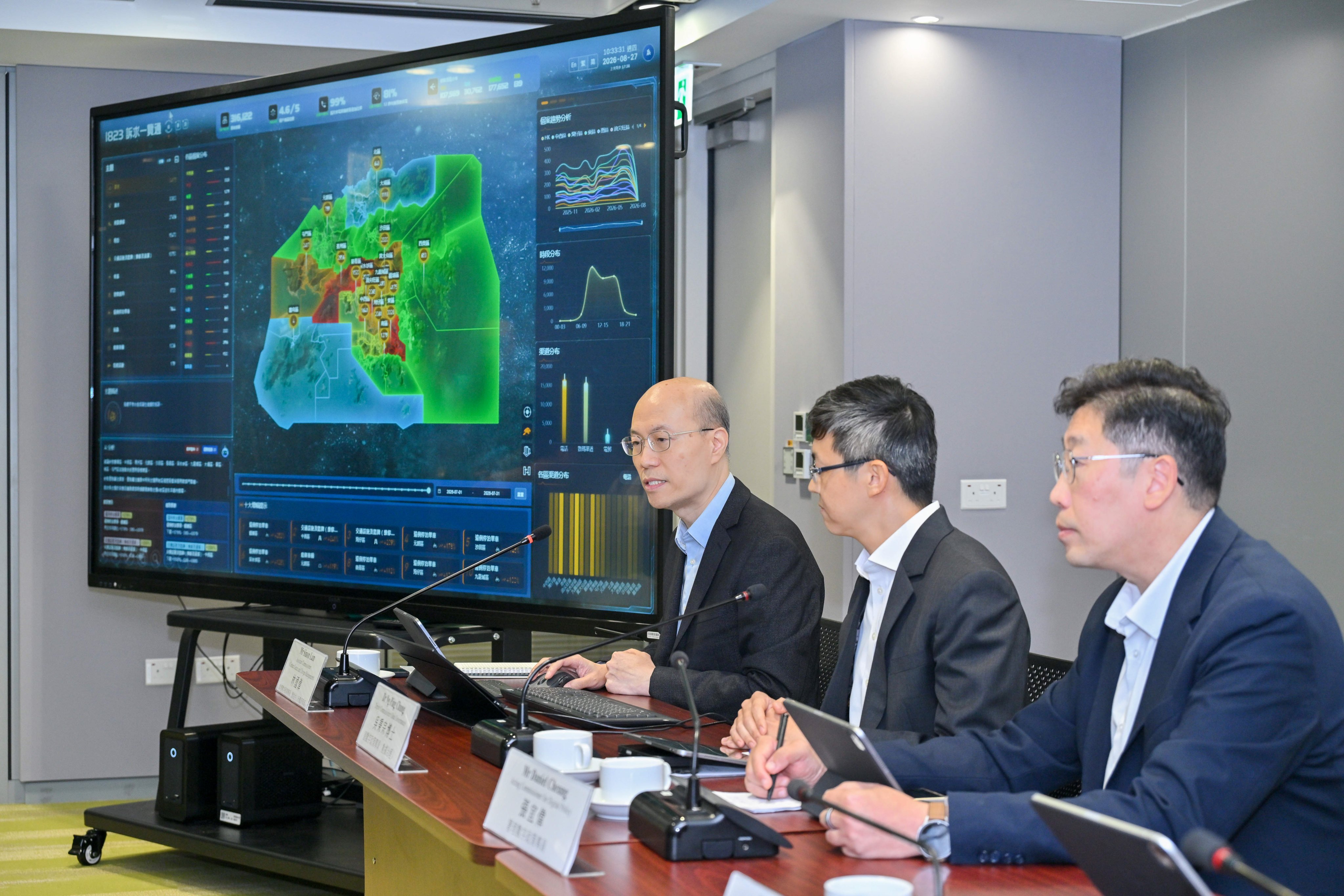 Hong Kong’s Digital Policy Office will expand AI use on the 1823 platform to help staff transcribe calls, summarise emails and log complaints. Photo: ISD