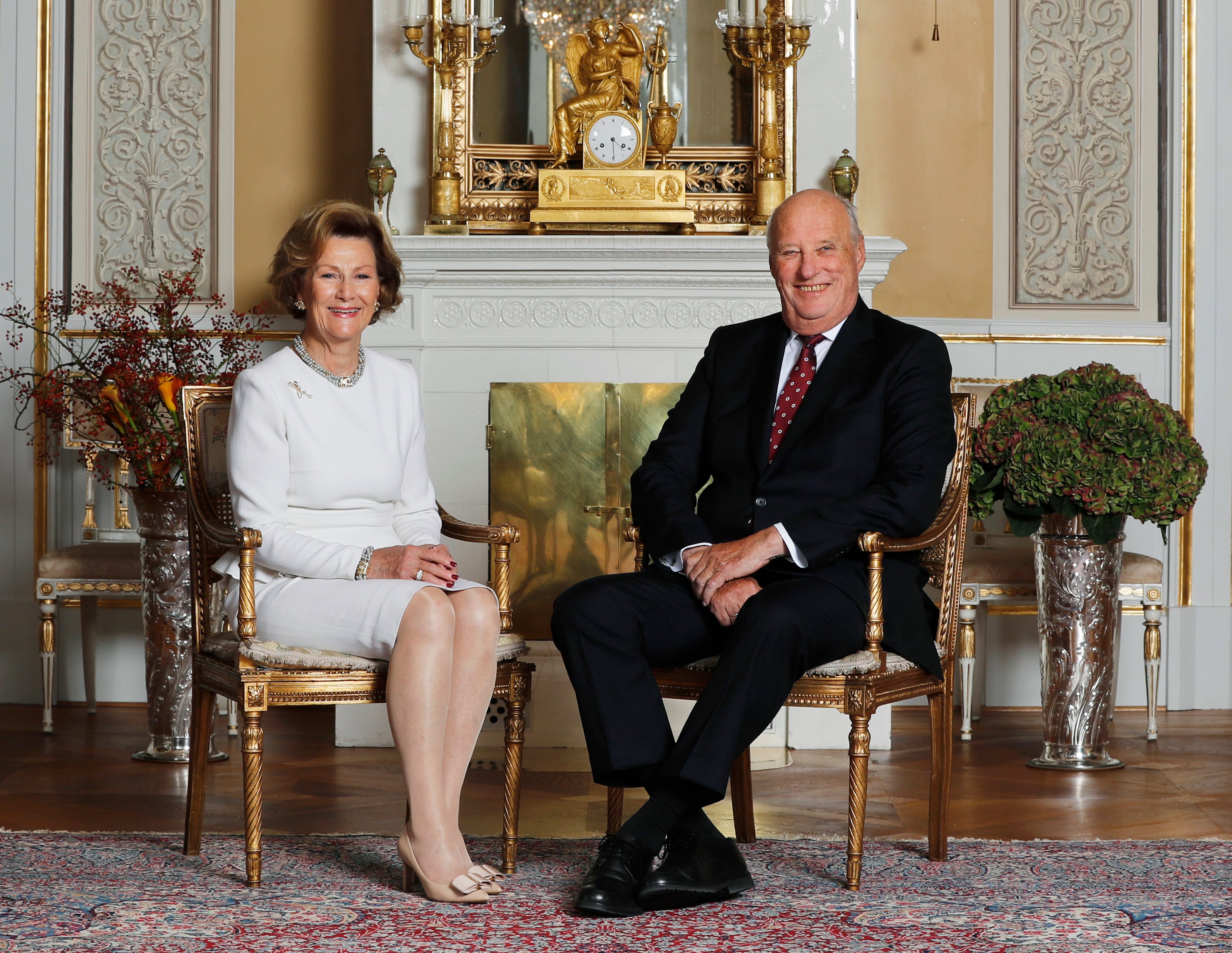 King Harald and Queen Sonja in 2016. Photo: NTB Scanpix via AP