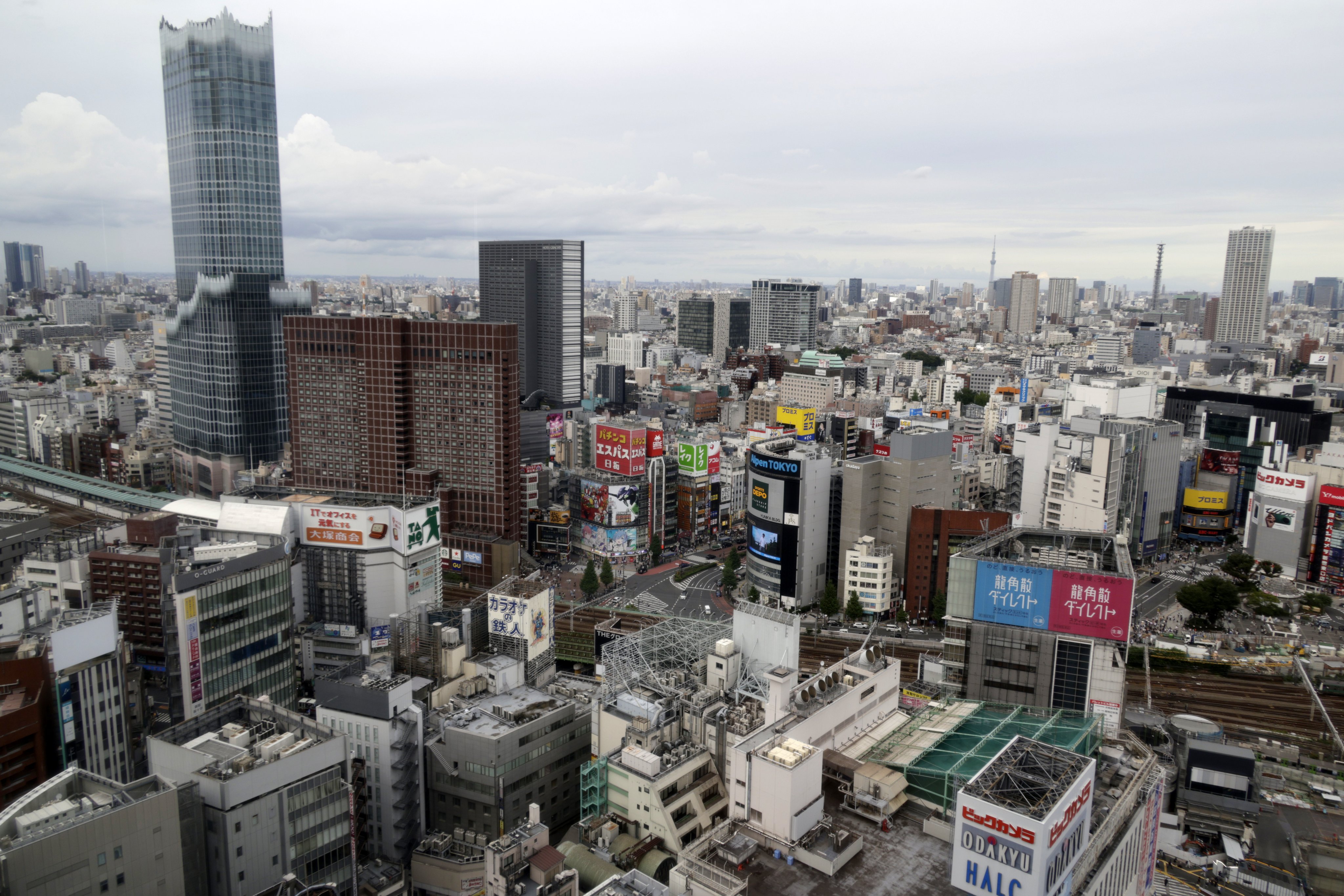 The Shinjuku commercial, business and entertainment district in Tokyo, Japan, on August 17. Photo: EPA