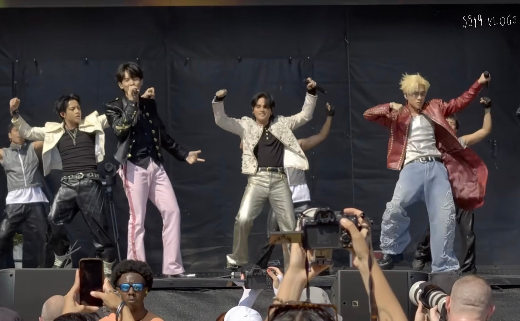Filipino boyband SB19 perform at this year’s Lollapalooza in Chicago in July. Photo: YouTube/SB19 official