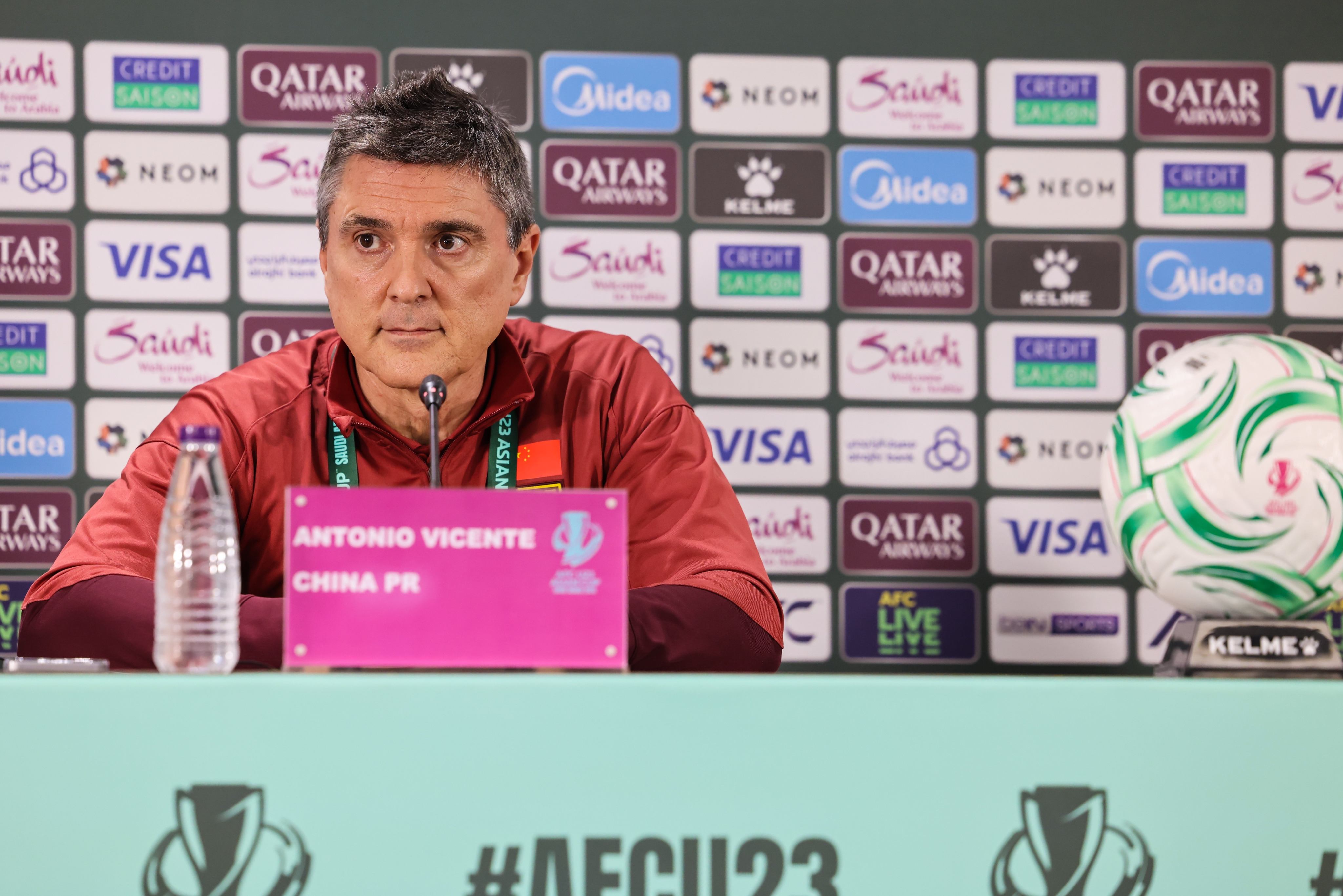 Antonio Puche guided China to the finals of 2026 AFC U23 Asian Cup and is preparing his side for next month’s Asian Games. Photo: Xinhua
