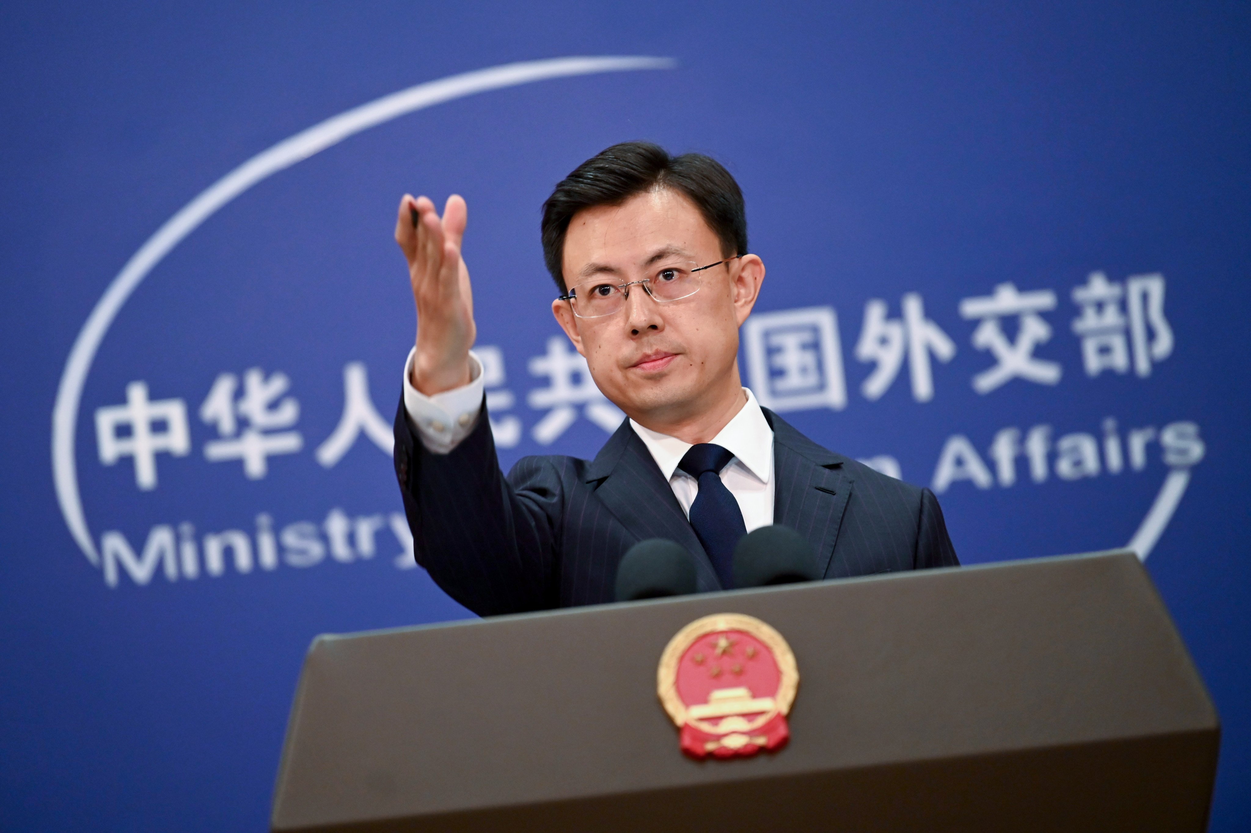 Guo Jiakun, spokesman for the Chinese Foreign Ministry, speaks to journalists on July 22, 2025. Photo: dpa/File photo