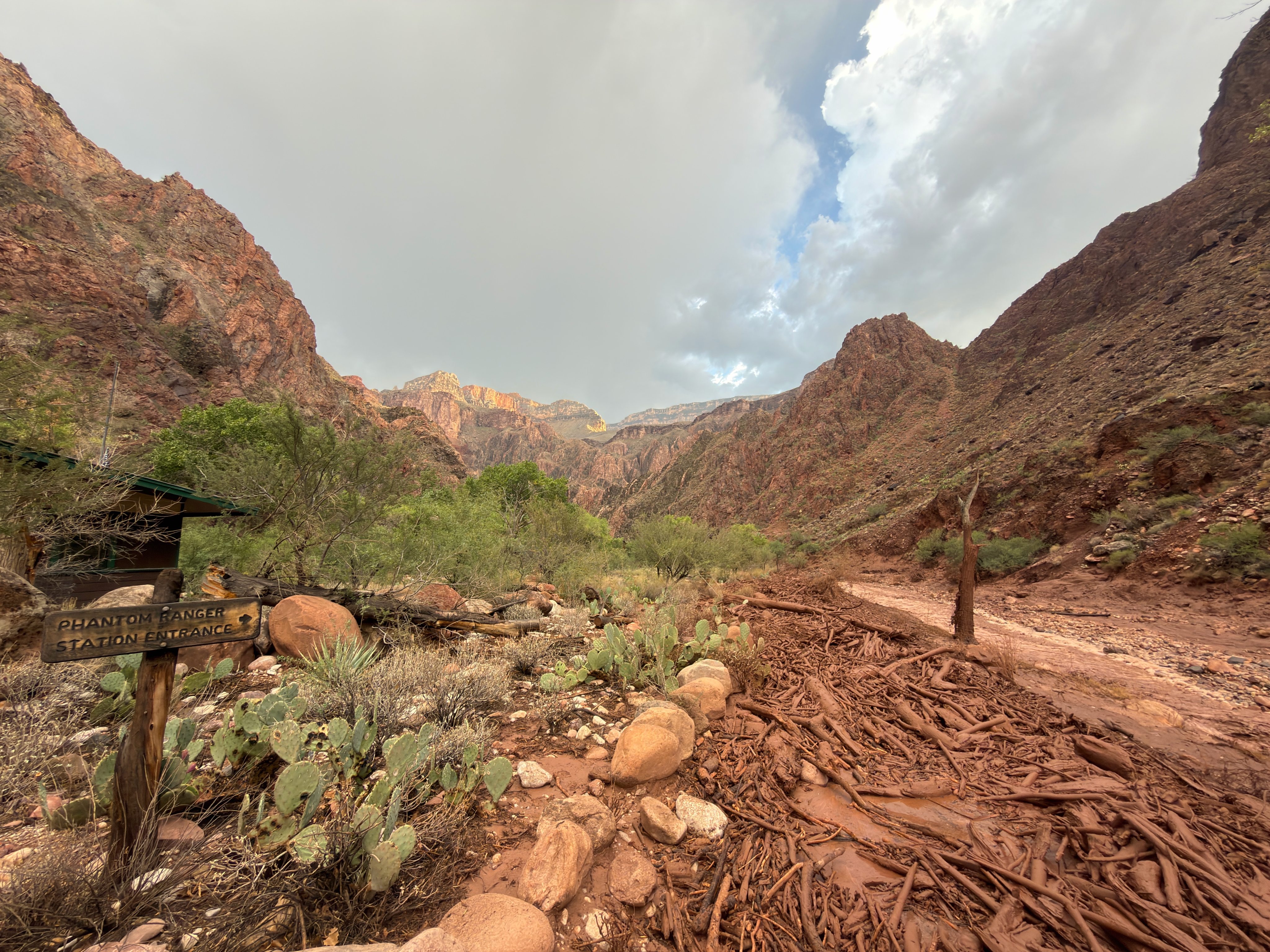 Bright Angel Creek near the Phantom Ranger Station in the Grand Canyon, Arizona, after flash flooding. Photo: Parth Desai via AP
