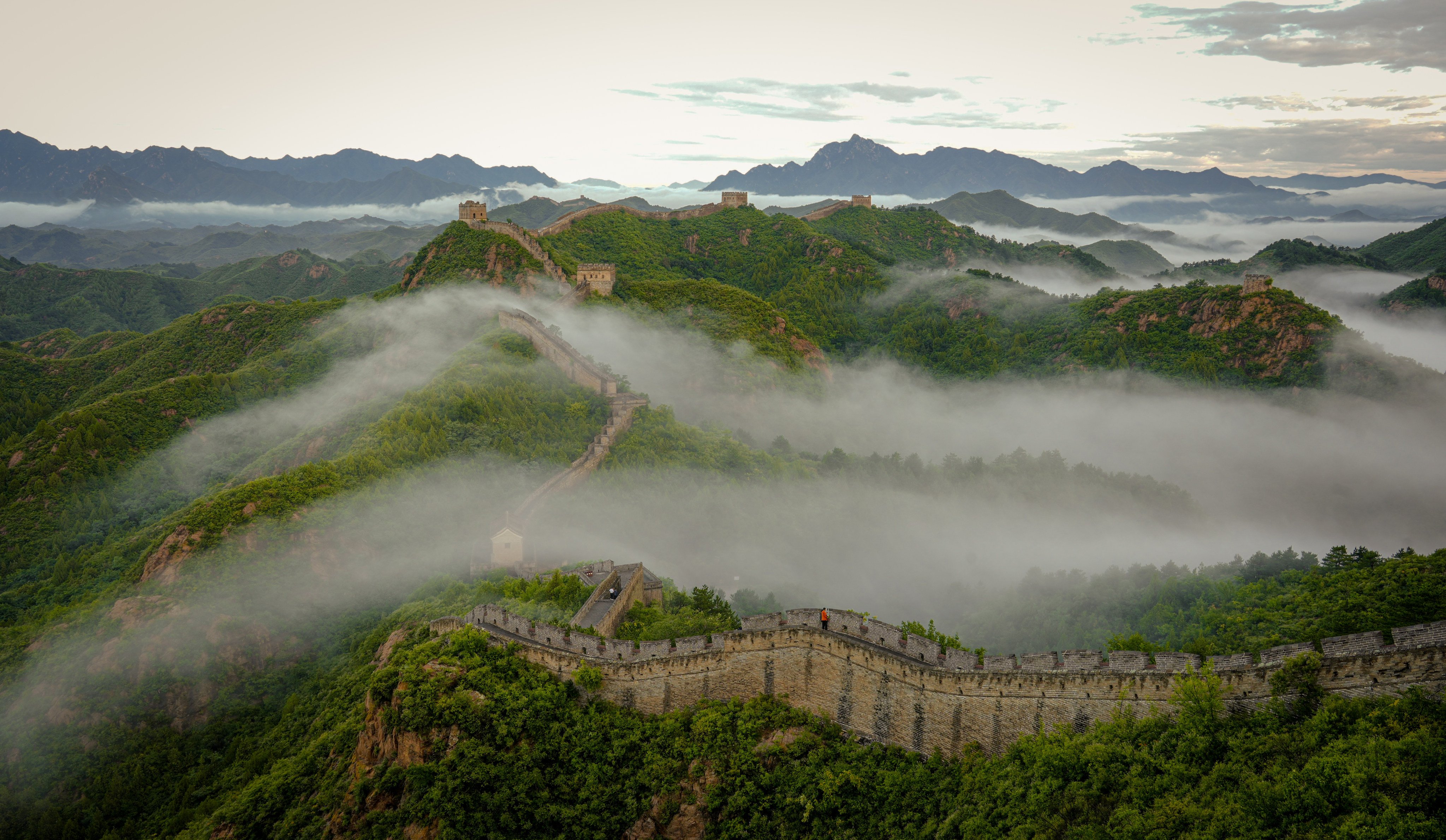 Clouds over a section of the Great Wall in Luanping County, in China’s Hebei province. Photo: Xinhua