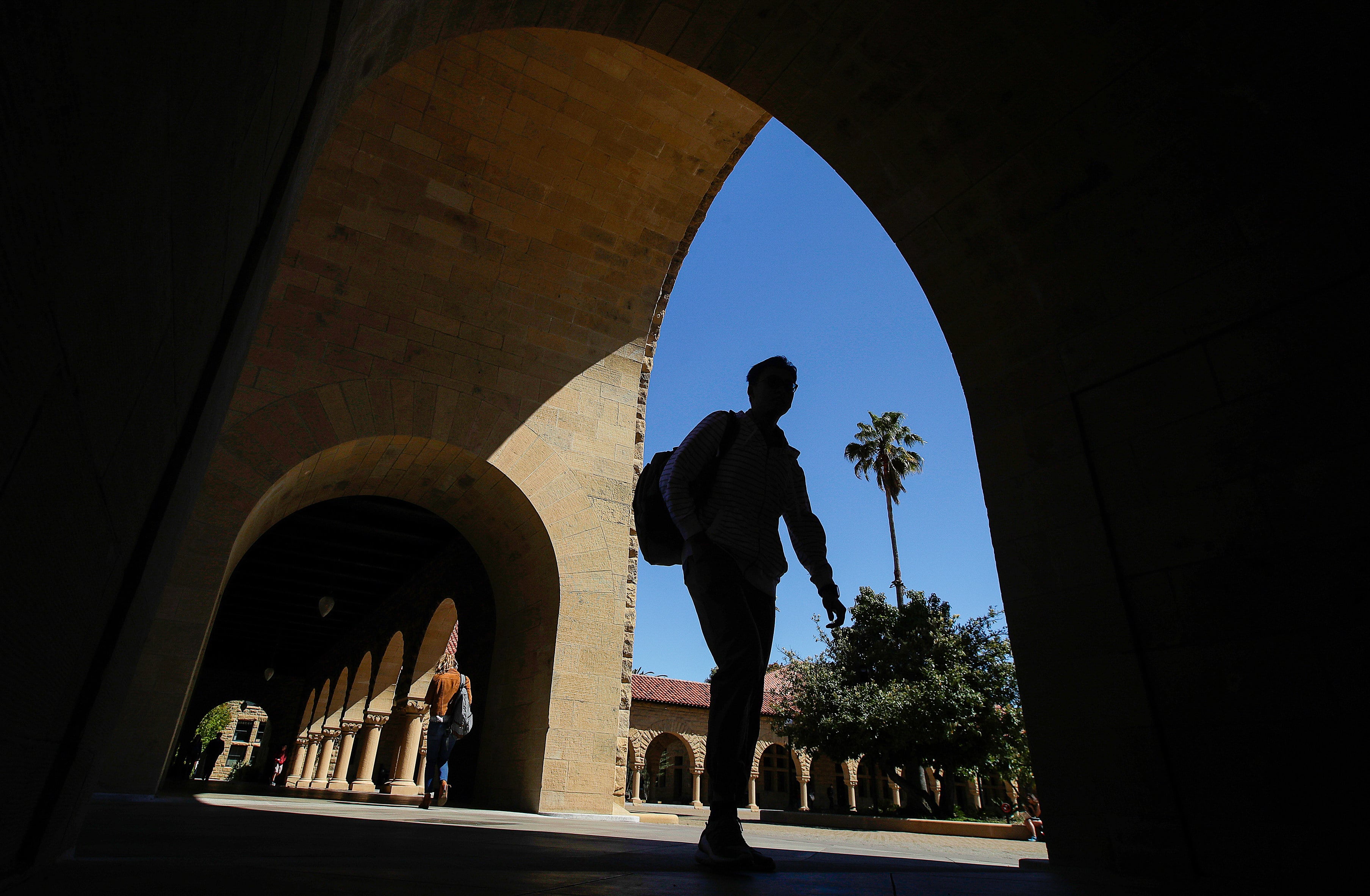 People walk across the campus of Stanford University in California. Extended background checks are now standard for US-bound students from China, according to a Beijing-based migration service expert. Photo: AP