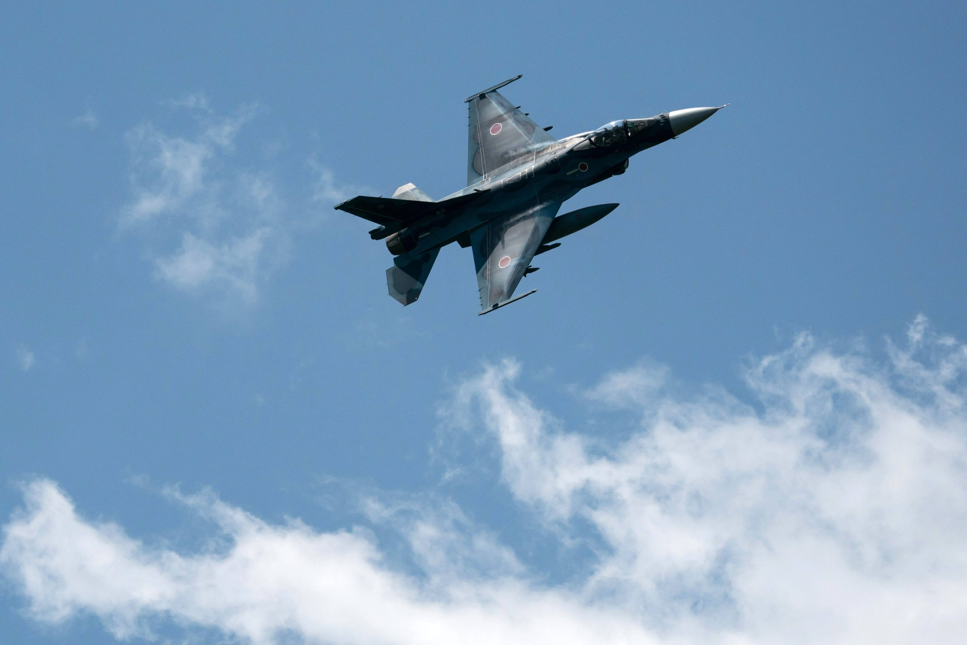 Japan plans to send three F-2 fighter jets to the Veer Guardian 26 joint exercise in India next month. Photo: AFP