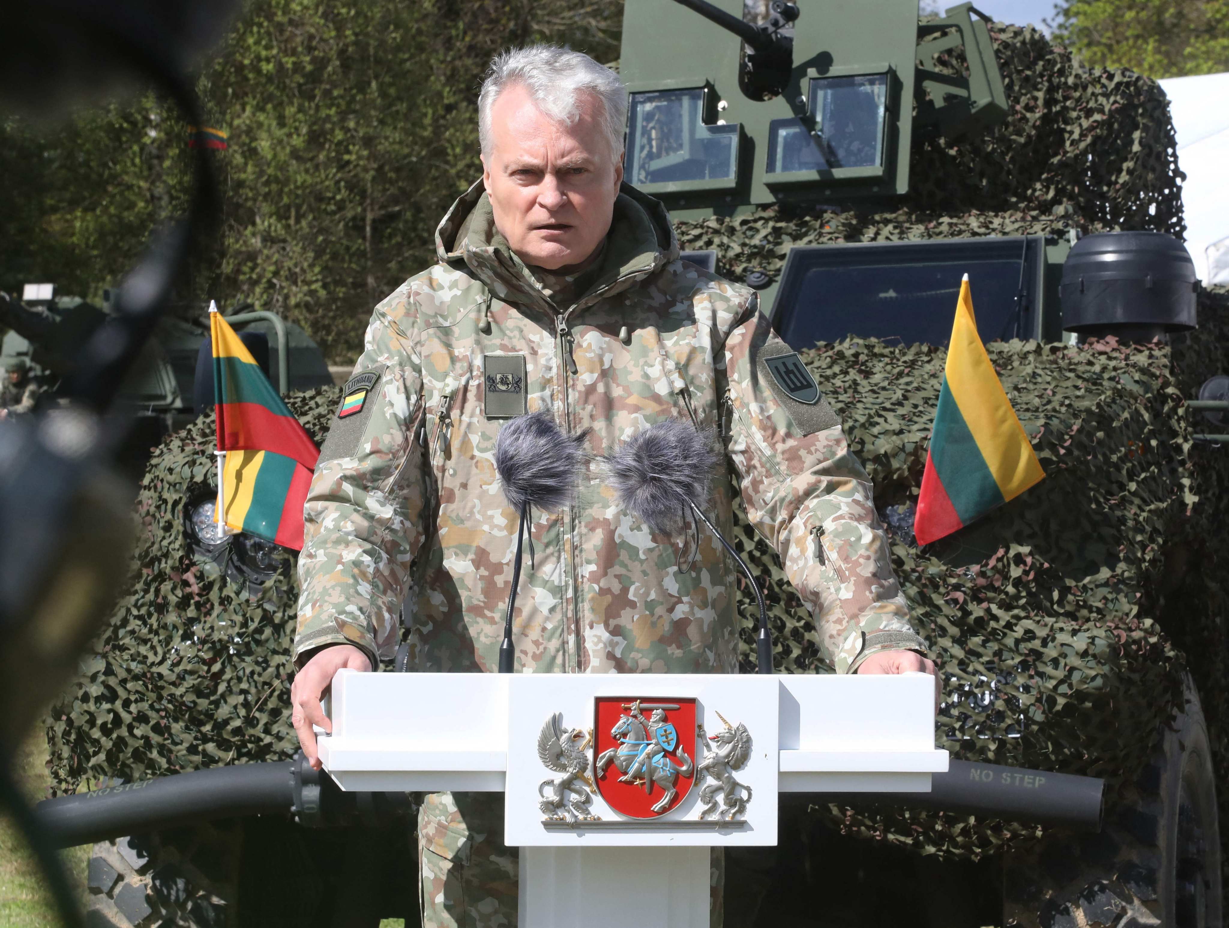 Lithuania’s President Gitanas Nauseda. Photo: AFP