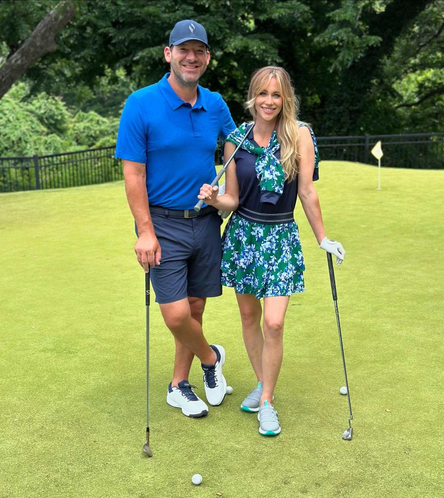 Tony Romo and his wife, Candice Crawford Romo, in 2024; the NFL analyst recently landed himself in hot water. Photo: @tony.romo/Instagram