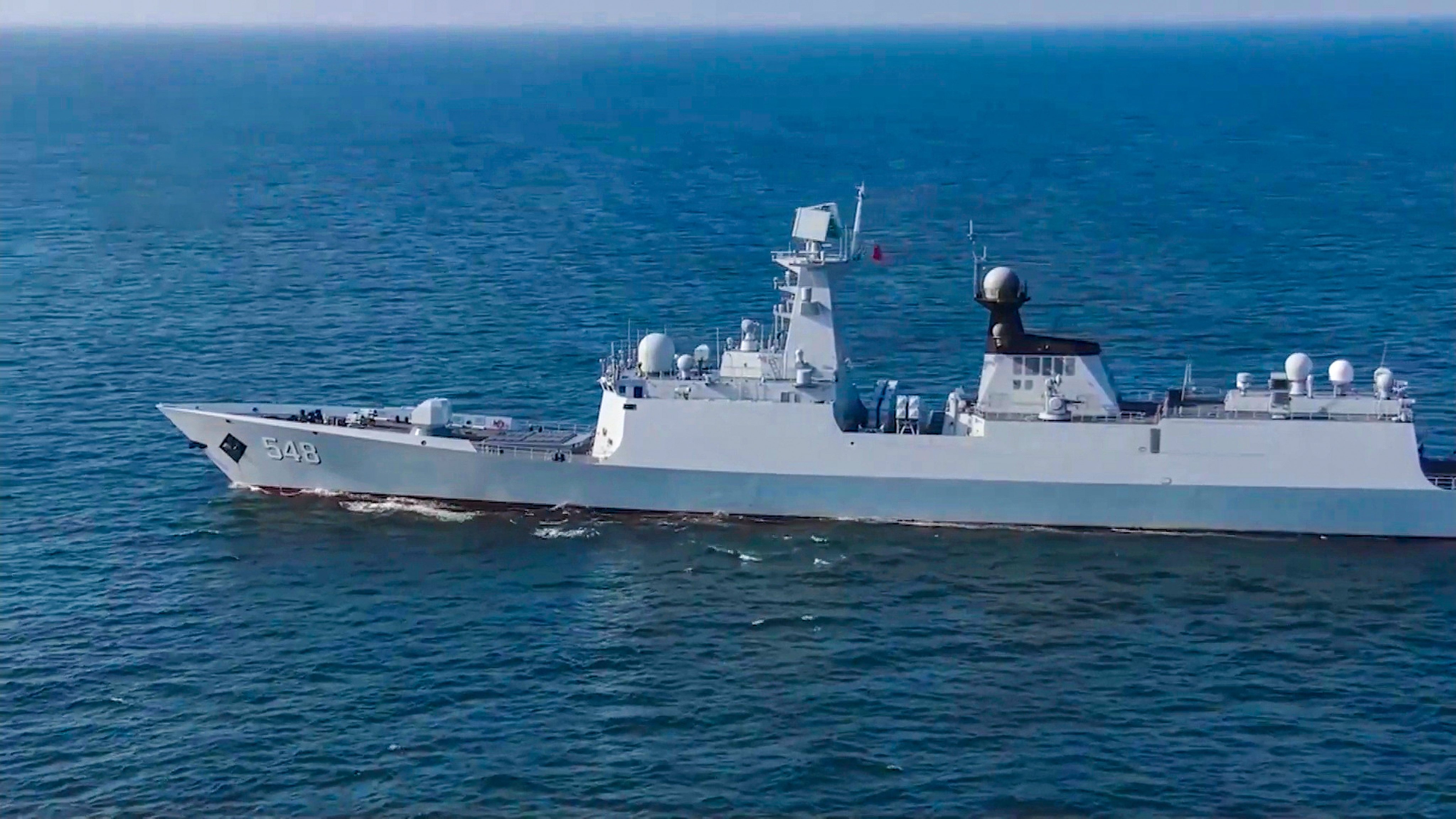 PLA training is increasingly focused on blockading Taiwan. Photo: CCTV