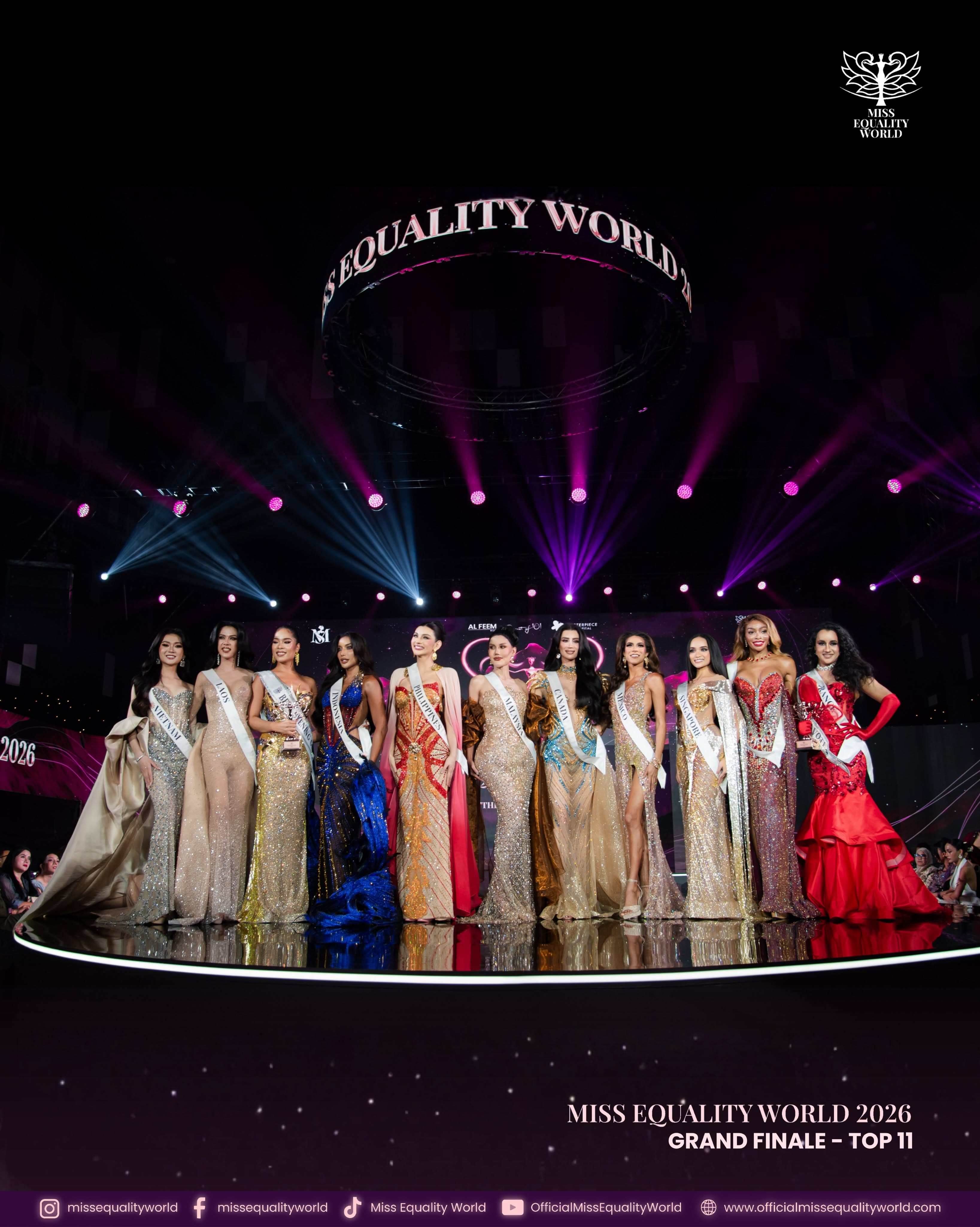 Participants at the Miss Equality World 2026 pageant in Bangkok, Thailand. Photo: Facebook/MissEqualityWorld