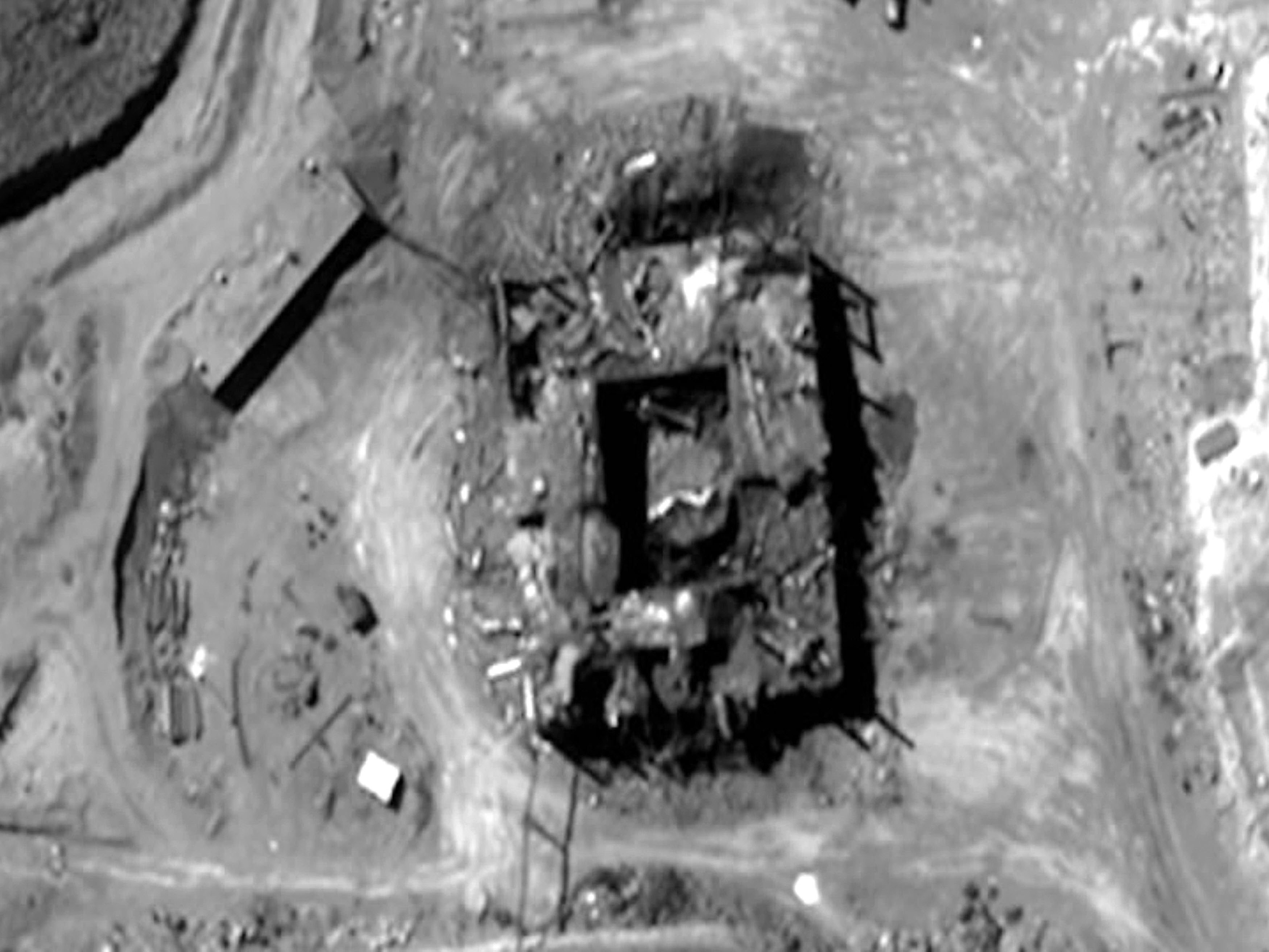 The Syrian nuclear facility following a 2007 Israeli strike. Photo: US government via AFP