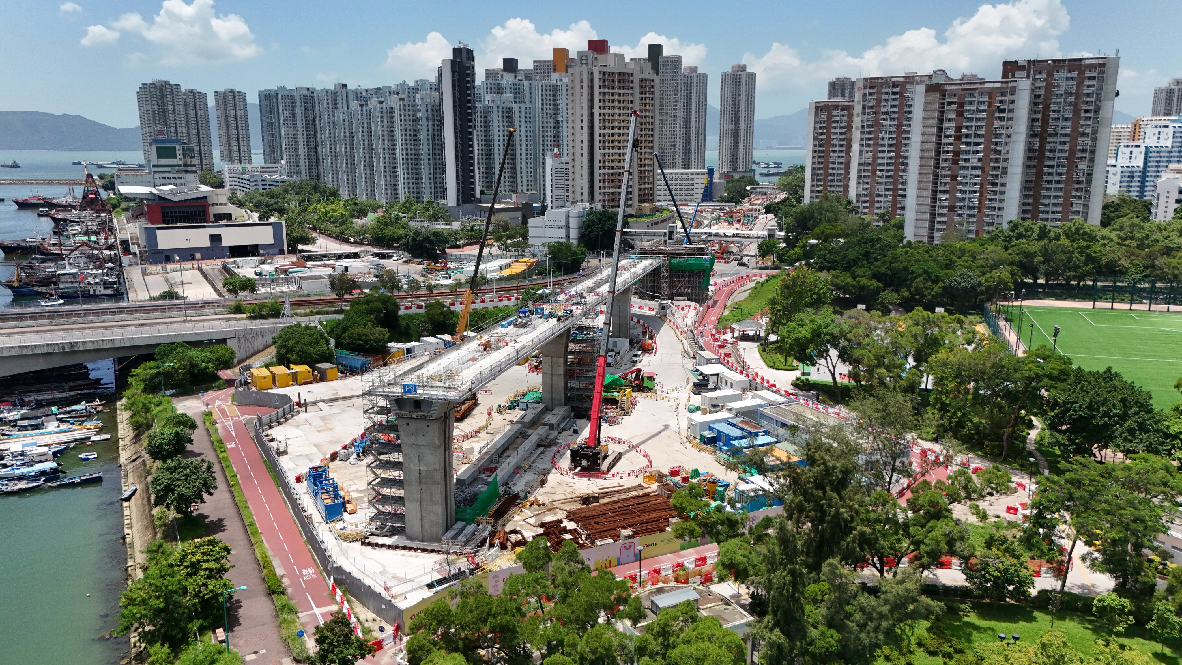 The MTR's Tuen Mun South Extension, which is under construction. Photo: Edmond So