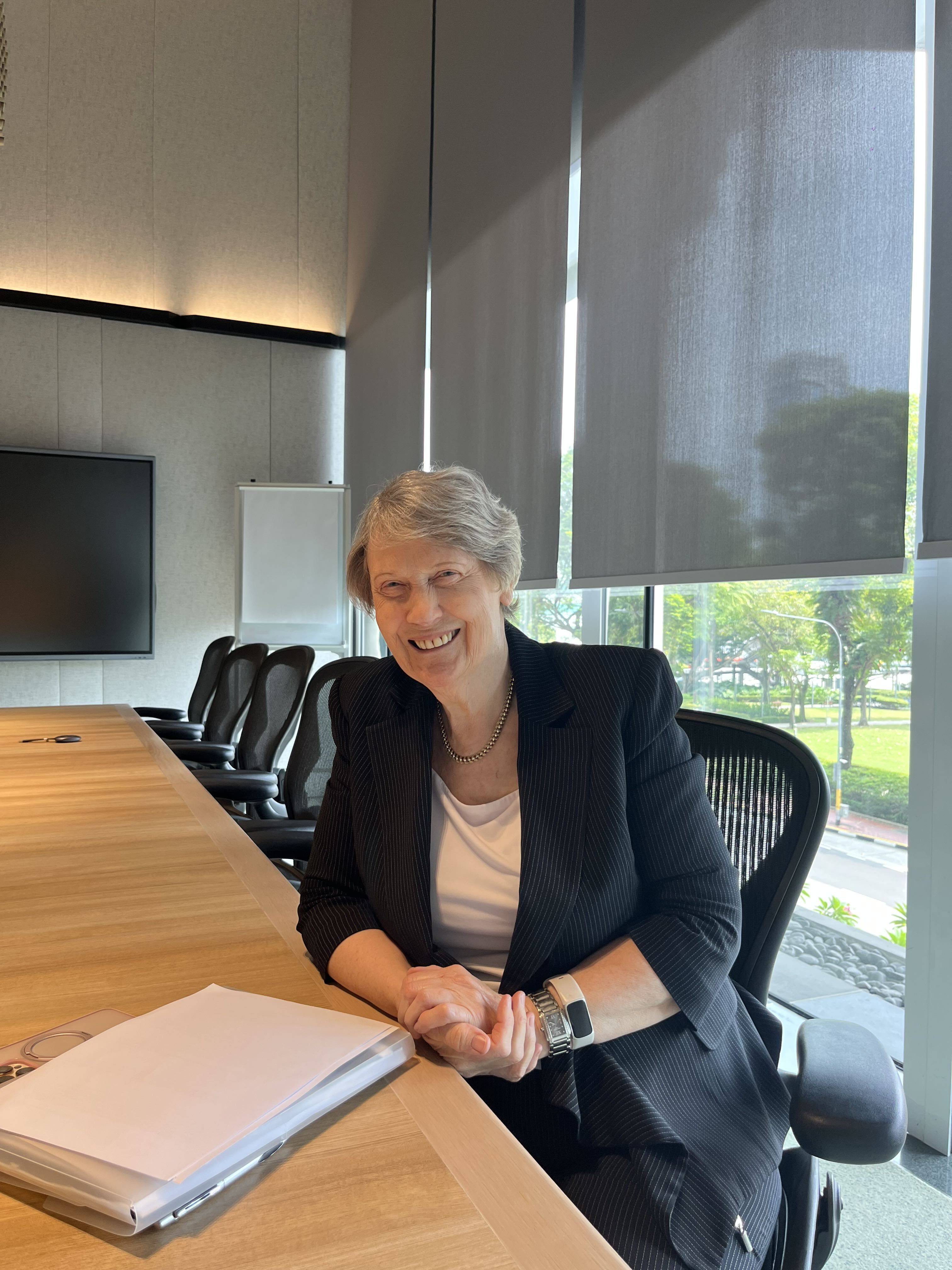 New Zealand’s former prime minister Helen Clark speaks to This Week in Asia in Singapore on Tuesday. Photo: Jean Iau