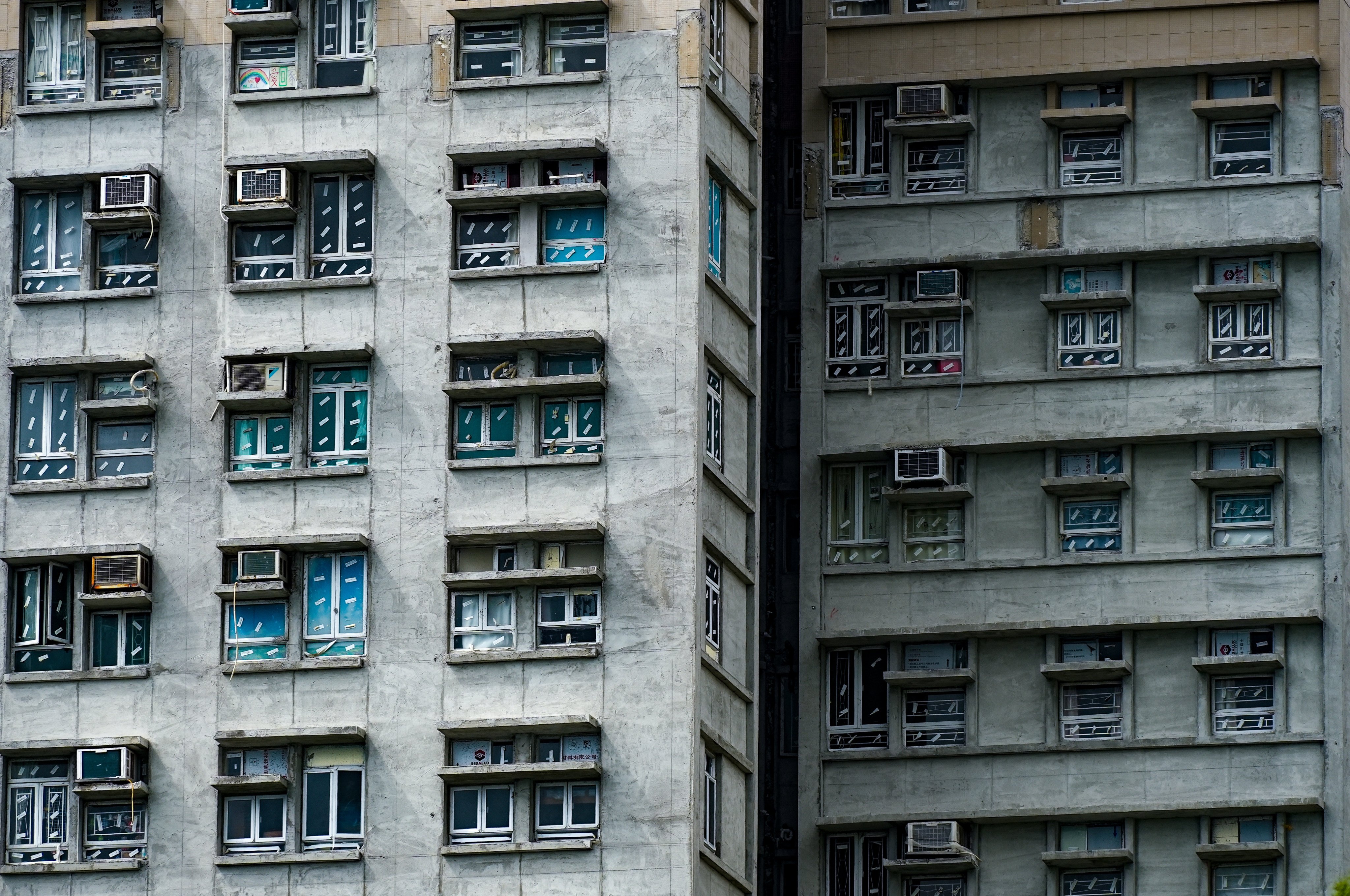 Wang Chi House of Wang Fuk Court in Tai Po, as seen on August 31. The high take-up rate of the buyout offer is an endorsement of the government’s approach to help survivors rebuild their homes elsewhere. Photo: Sun Yeung