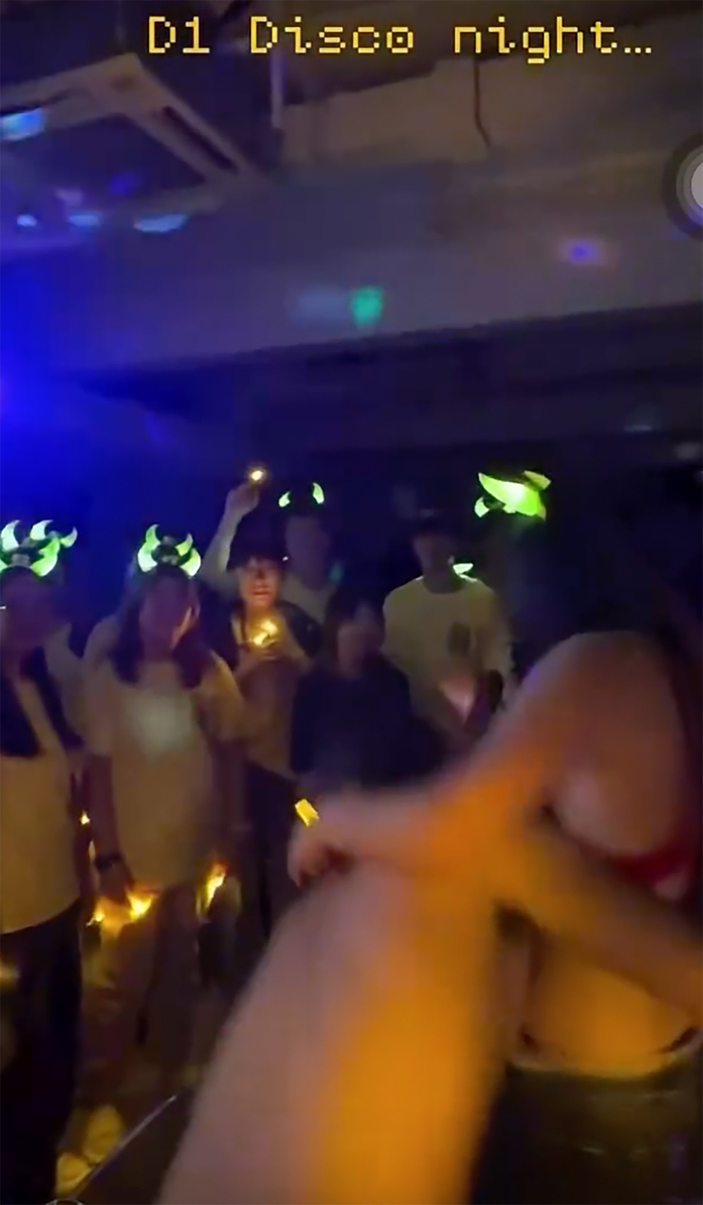 Screenshot of the video allegedly showing a half-naked man carrying a woman wearing only a bra and shorts. Photo: Threads