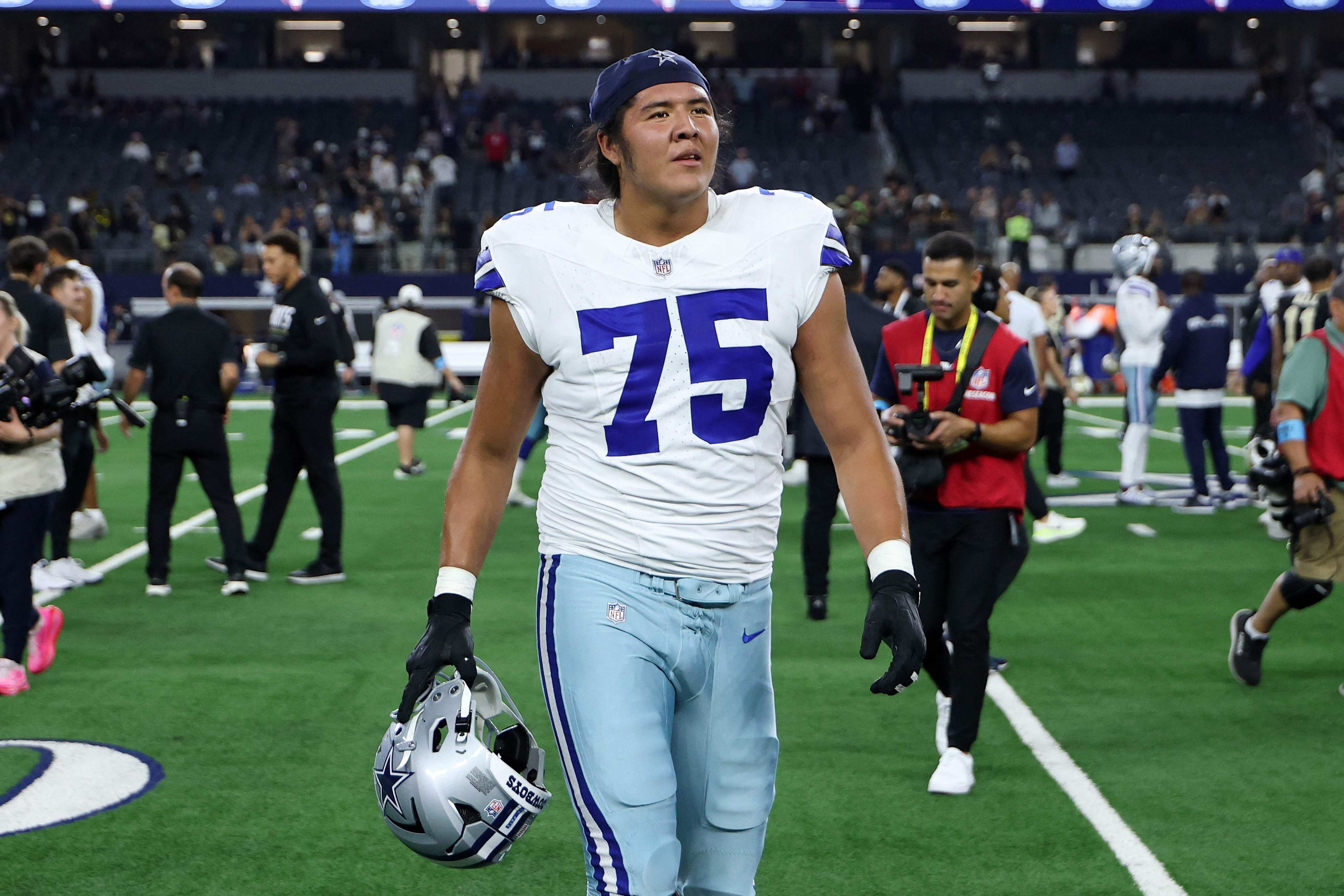 Shiyazh Pete is the first Navajo player to sign with the NFL. Photo: Getty Images via AFP