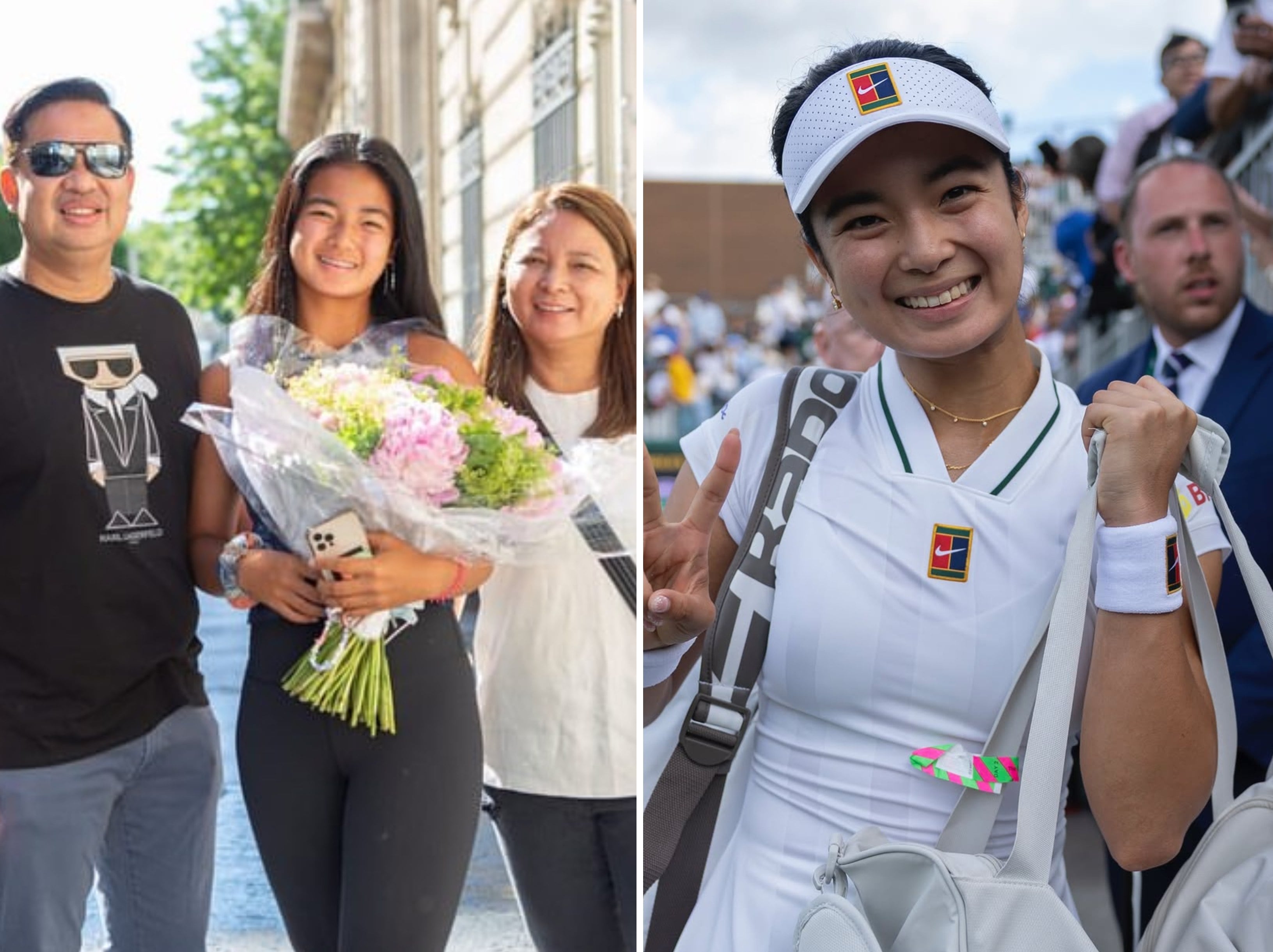 As Filipino tennis star Alex Eala rides a career upswing, her supportive parents Mike and Rizza are also in the spotlight. Photo: @alex.eala/Instagram