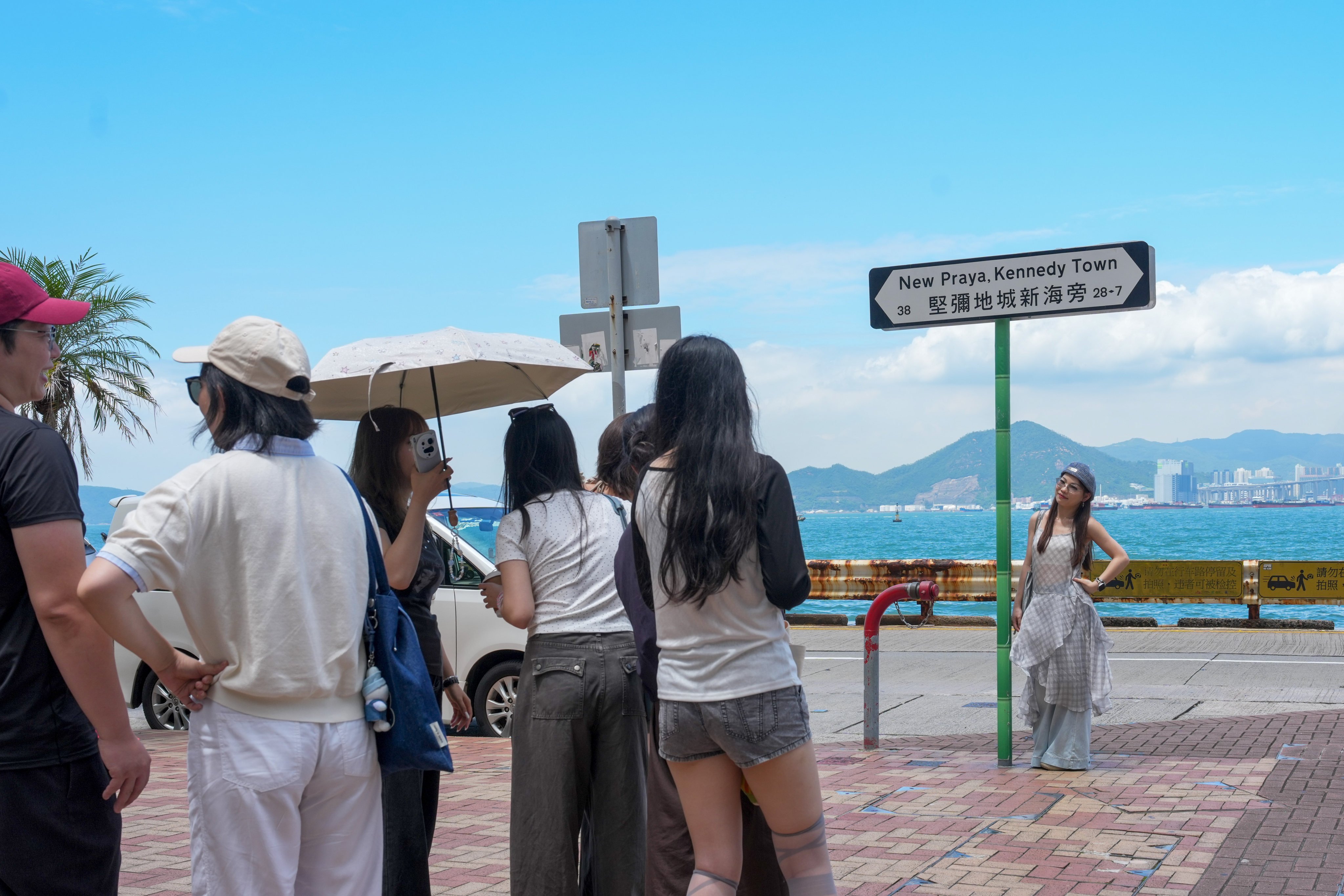 New Praya’s historic sea wall in Kennedy Town, a popular selfie spot, has been proposed for grade two status. Photo: Dickson Lee