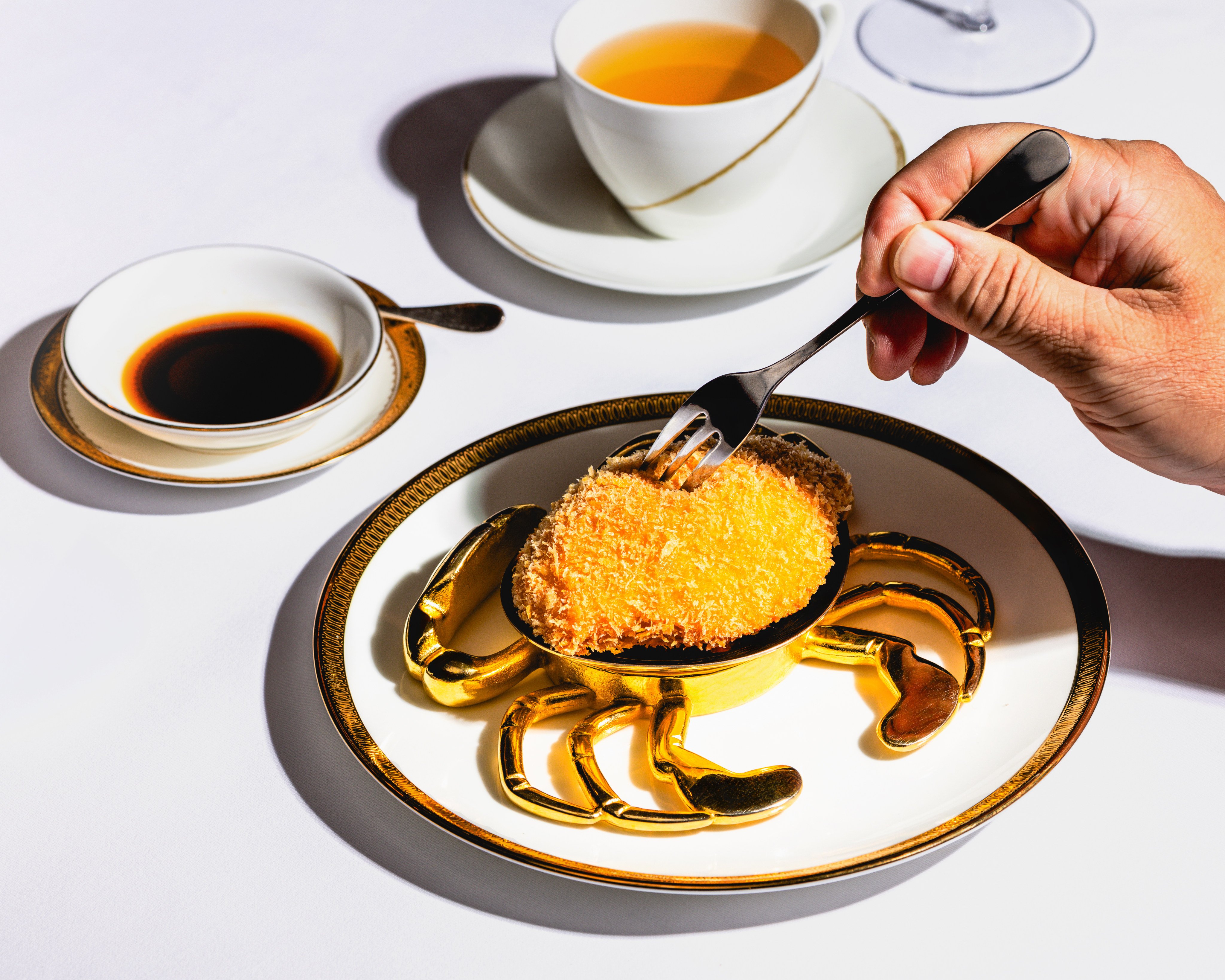 The baked stuffed crab shell is one of T’ang Court’s long-standing dishes. Photo: Jocelyn Tam