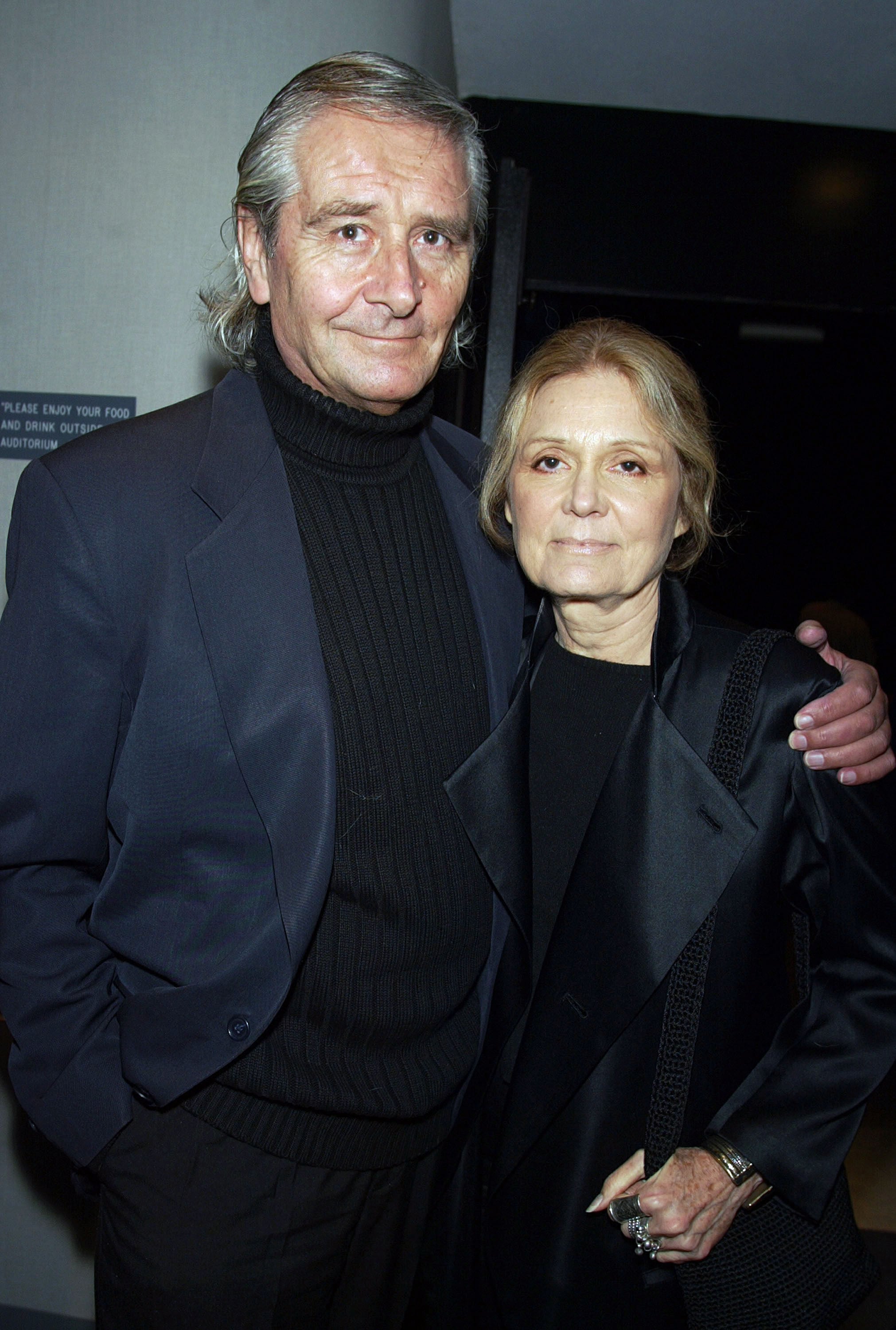 Author Gloria Steinem and her husband David Bale, Christian Bale’s father, were married for three years before his tragic death in 2003. Photo: Getty Images