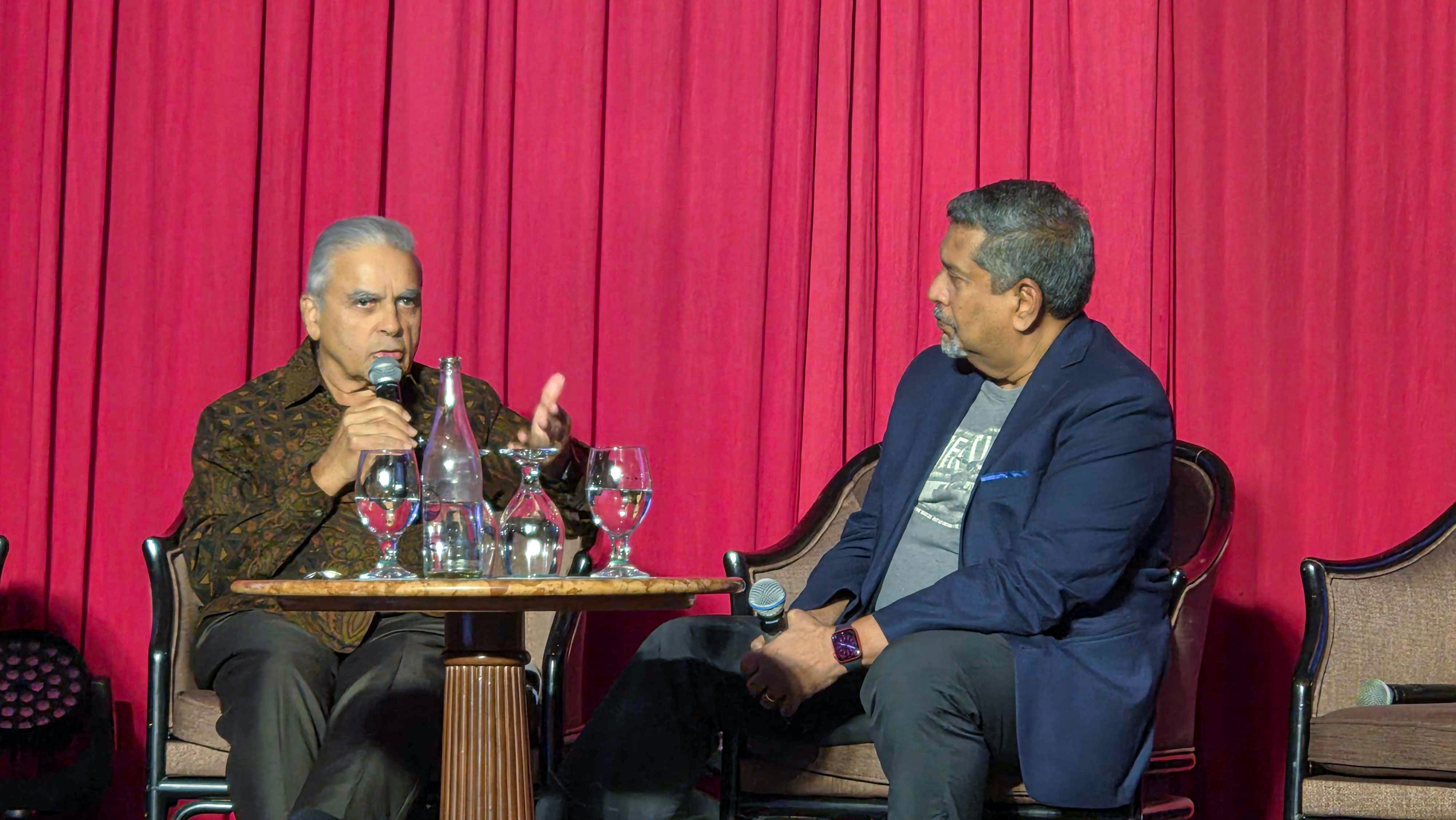 Kishore Mahbubani (left) speaks at the Penang Peace Dialogue in Malaysia on Saturday. Photo: Holly Chik