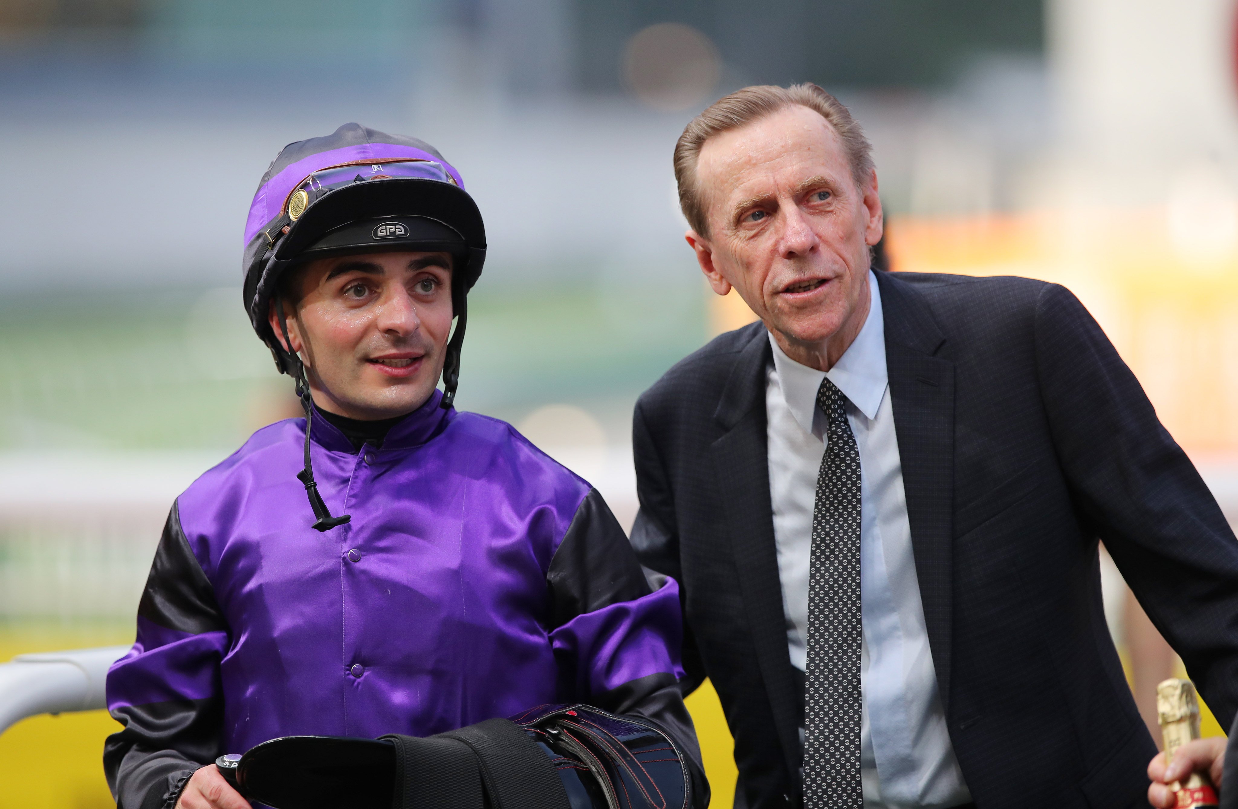 Jockey Andrea Atzeni and trainer John Size are tipped to have big campaigns. Photos: Kenneth Chan